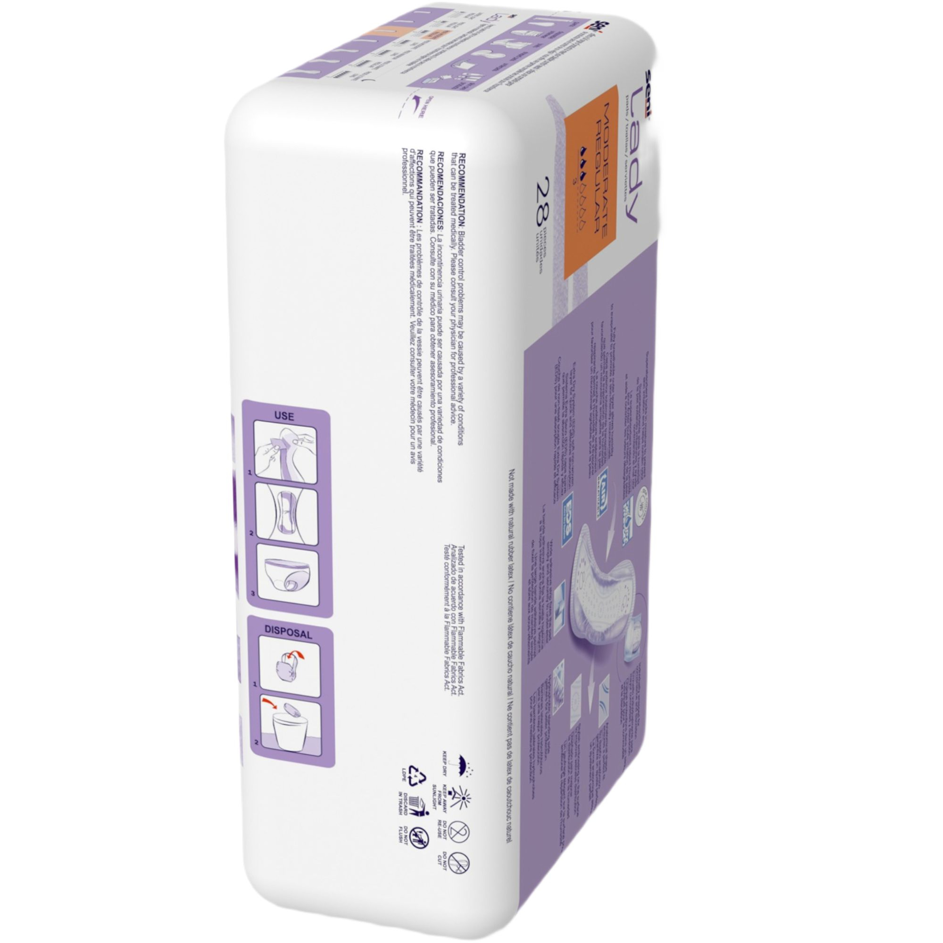 Seni Lady Moderate Pads, Regular & Long