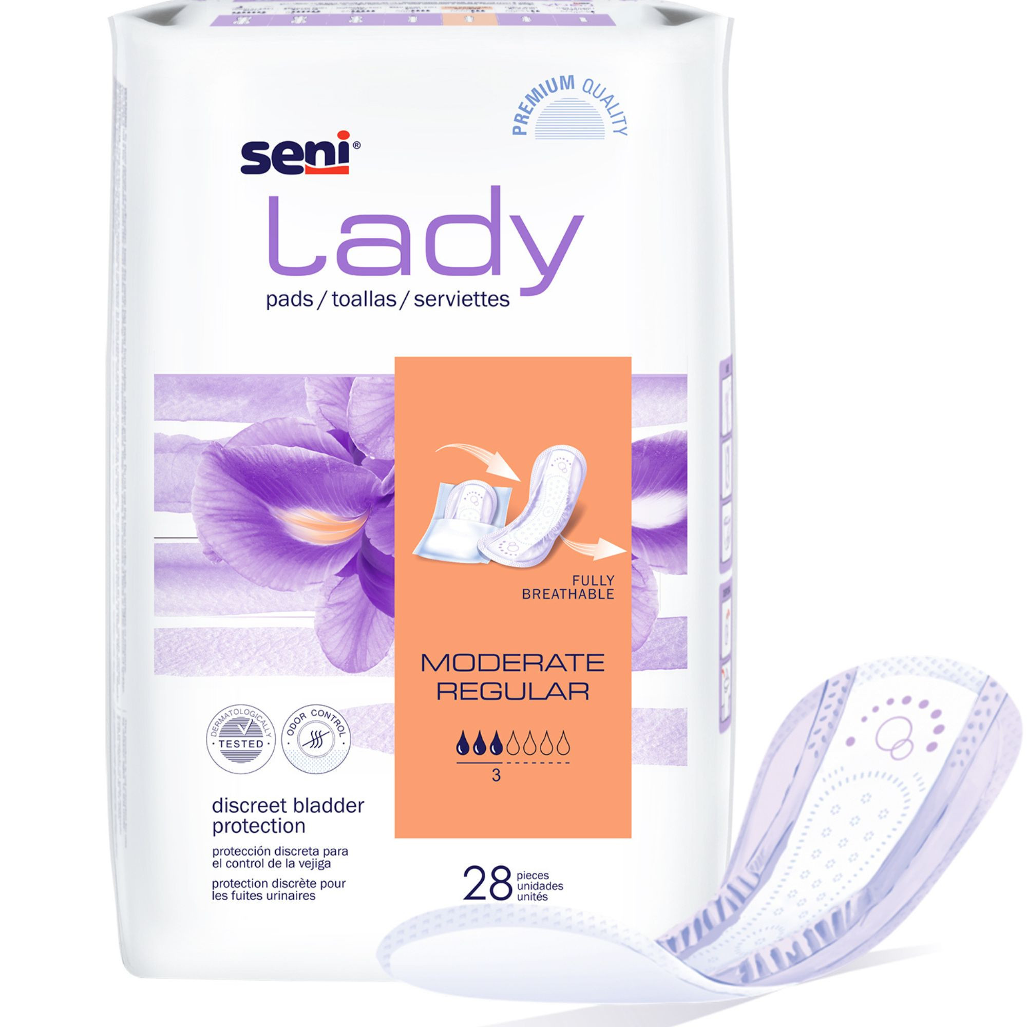 Seni Lady Moderate Pads, Regular & Long