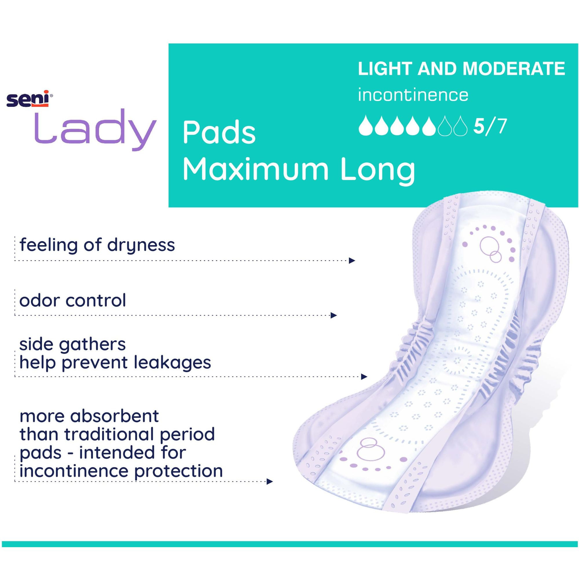 Seni Lady Maximum Pads, Long