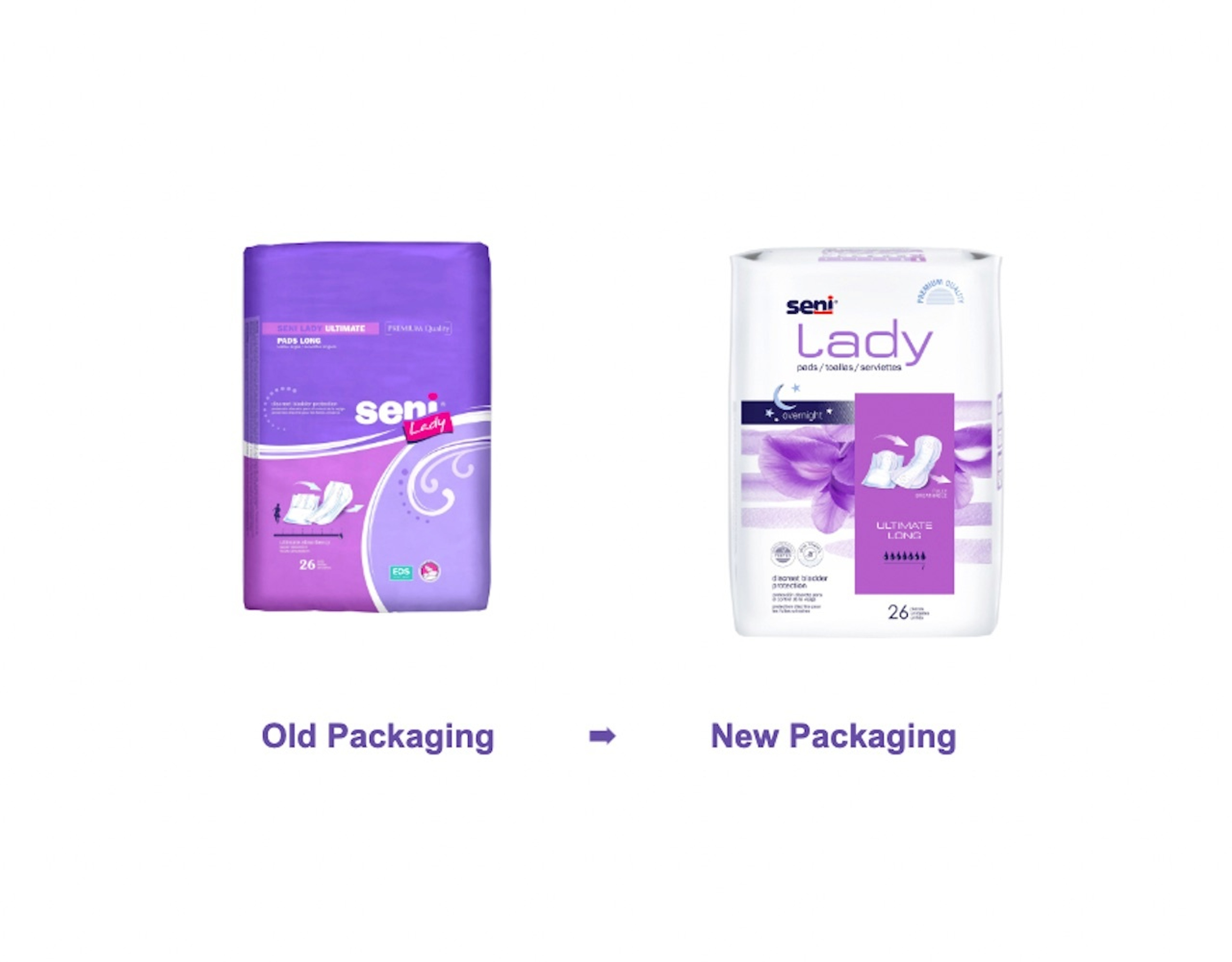 Seni Lady Ultimate Pads, Regular & Long