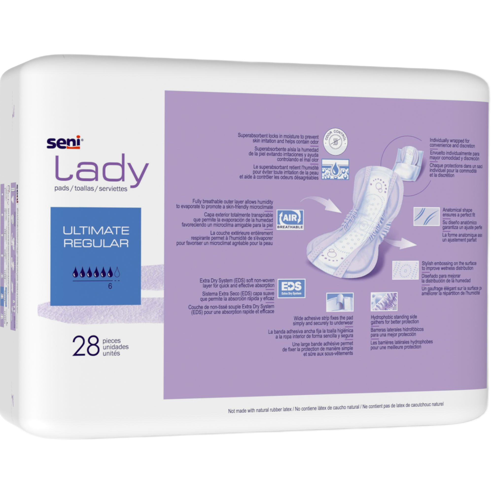 Seni Lady Ultimate Pads, Regular & Long