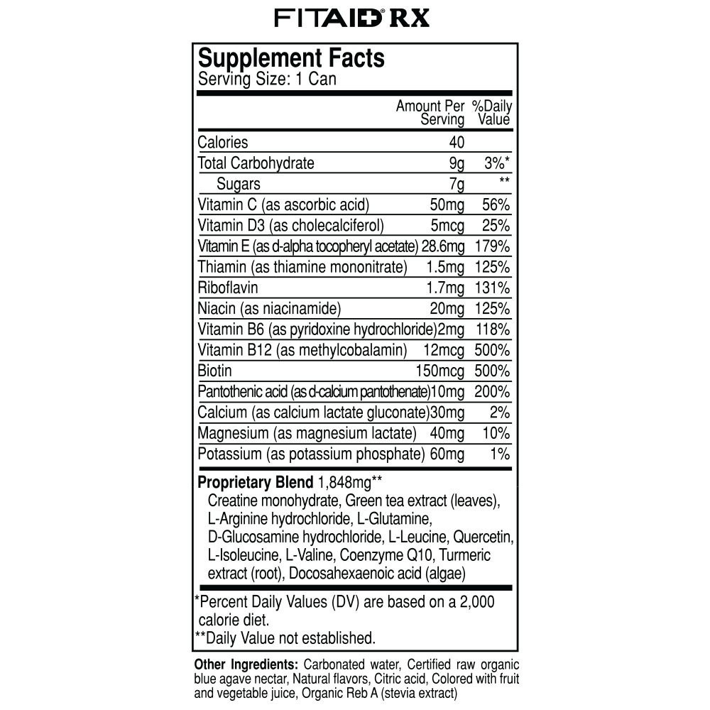 FitAid RX Sports Recovery Drink