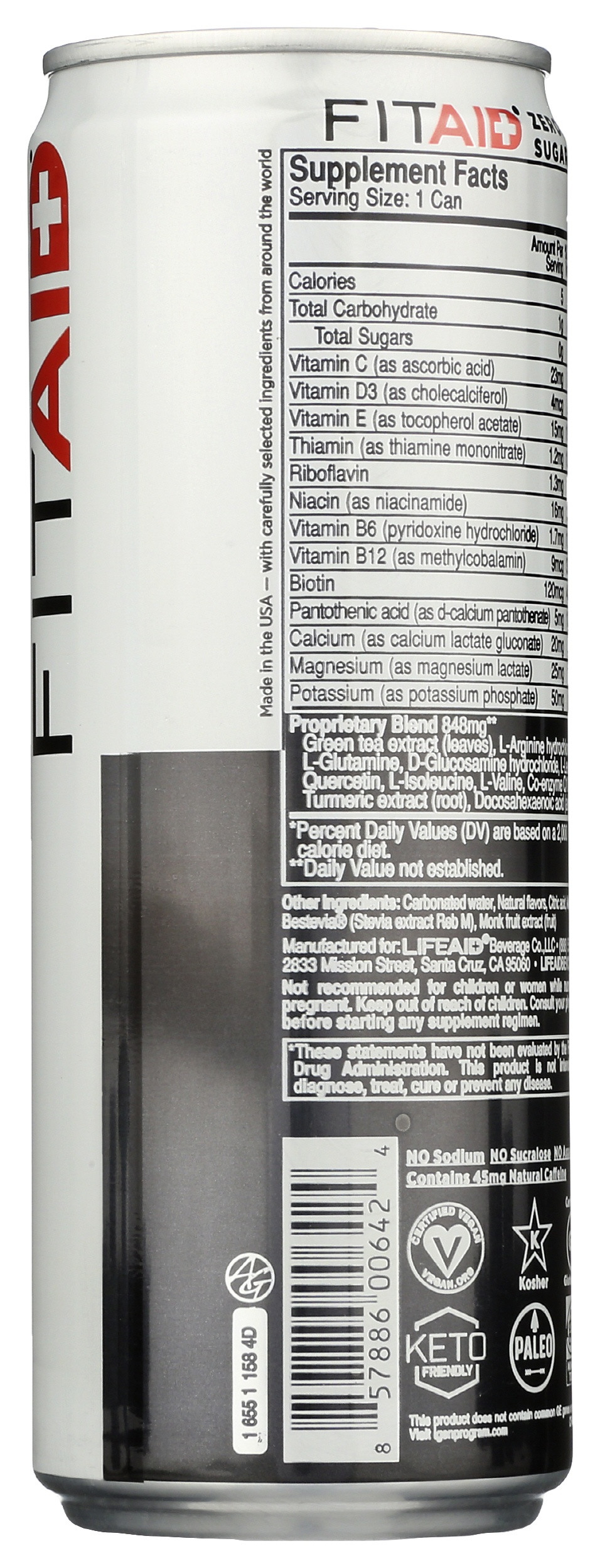 FitAid Zero Sugar Sports Recovery Drink