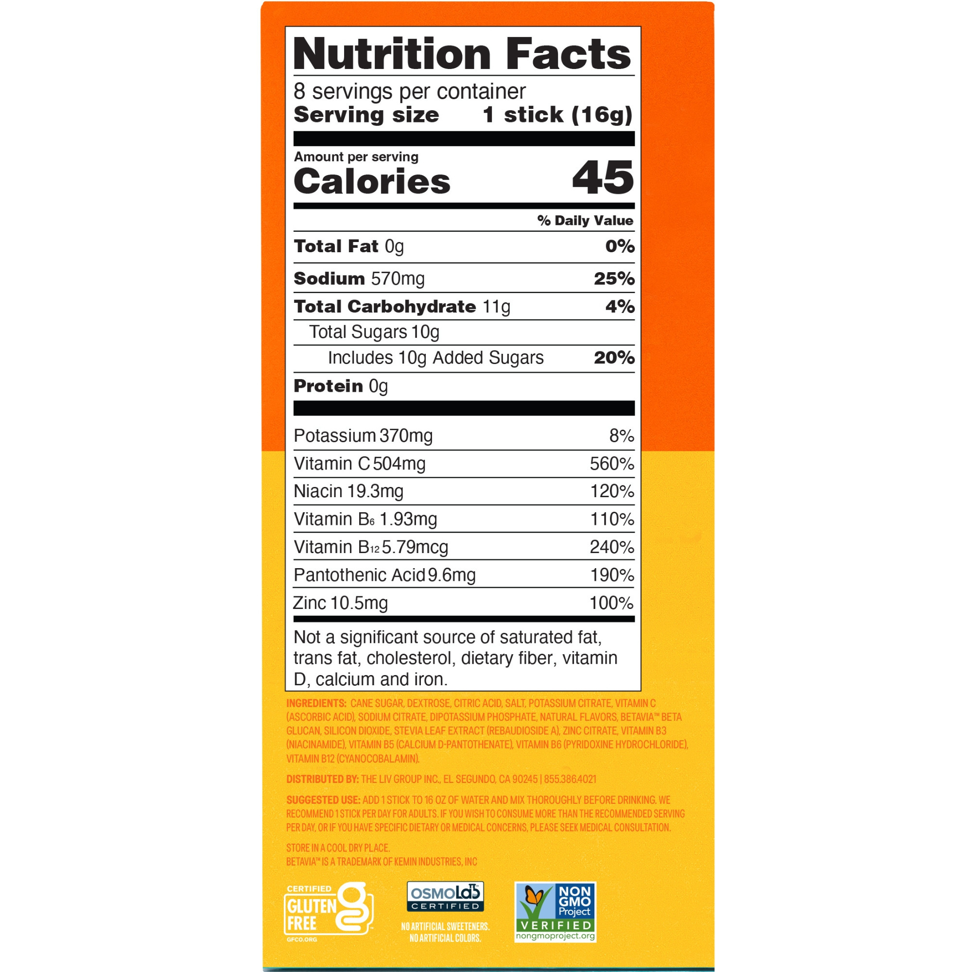 Liquid I.V. Hydration Multiplier + Immune Support Drink Mix