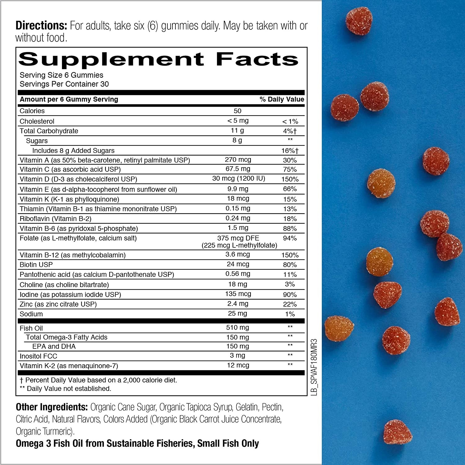 SmartyPants Adult Formula Multivitamin