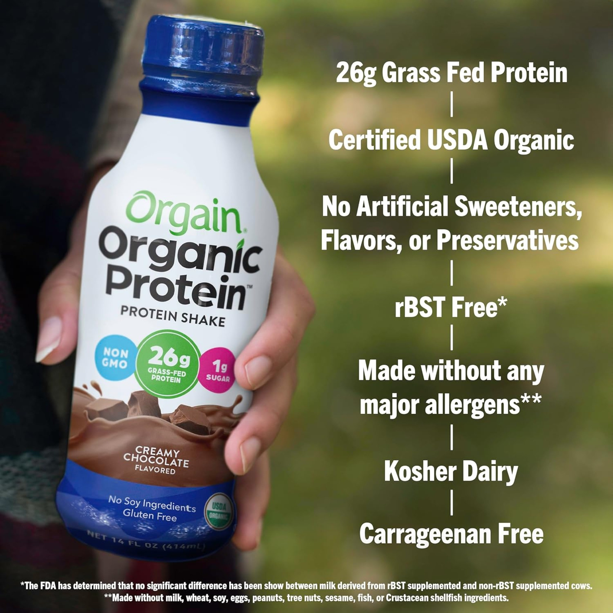 Orgain Organic Grass Fed Protein Shake