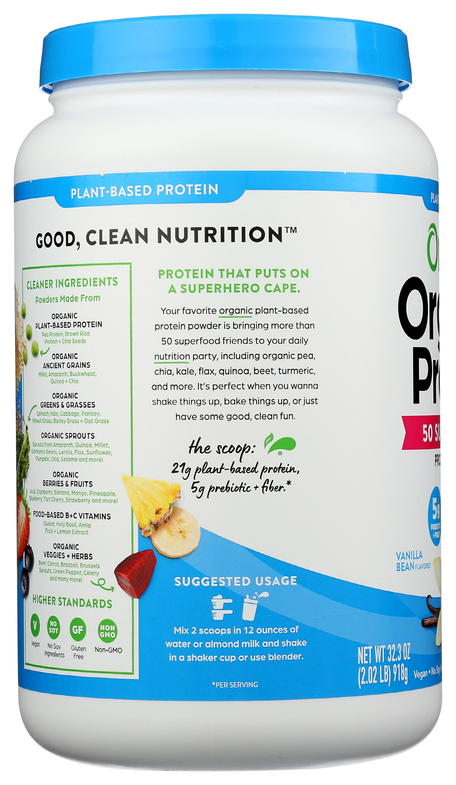 Orgain Organic Plant Based Protein + Superfoods Powder