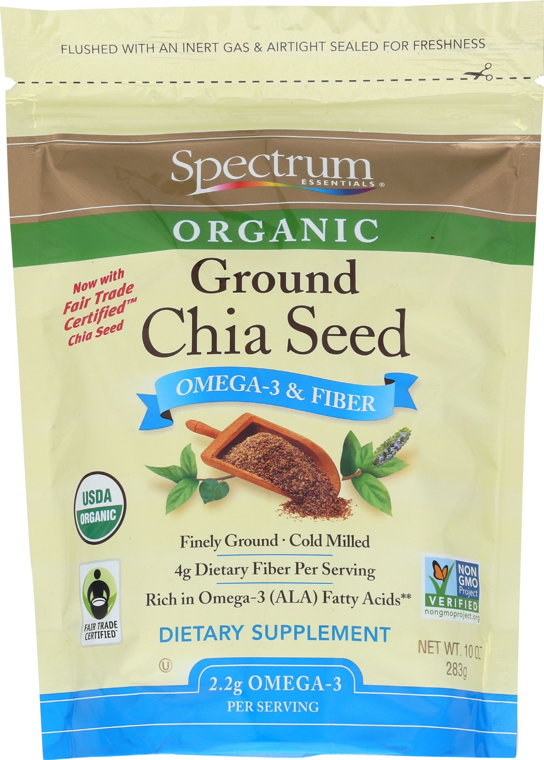 Spectrum Essentials Organic Ground Chia Seeds