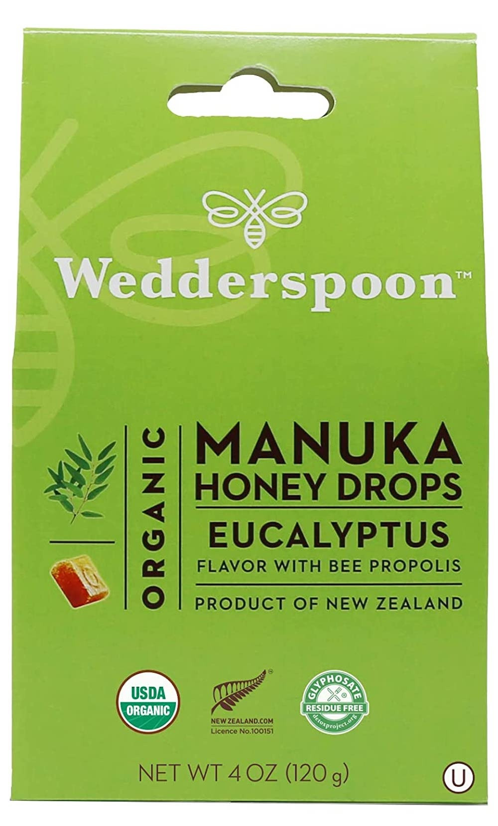 Wedderspoon Organic Manuka Honey Drops