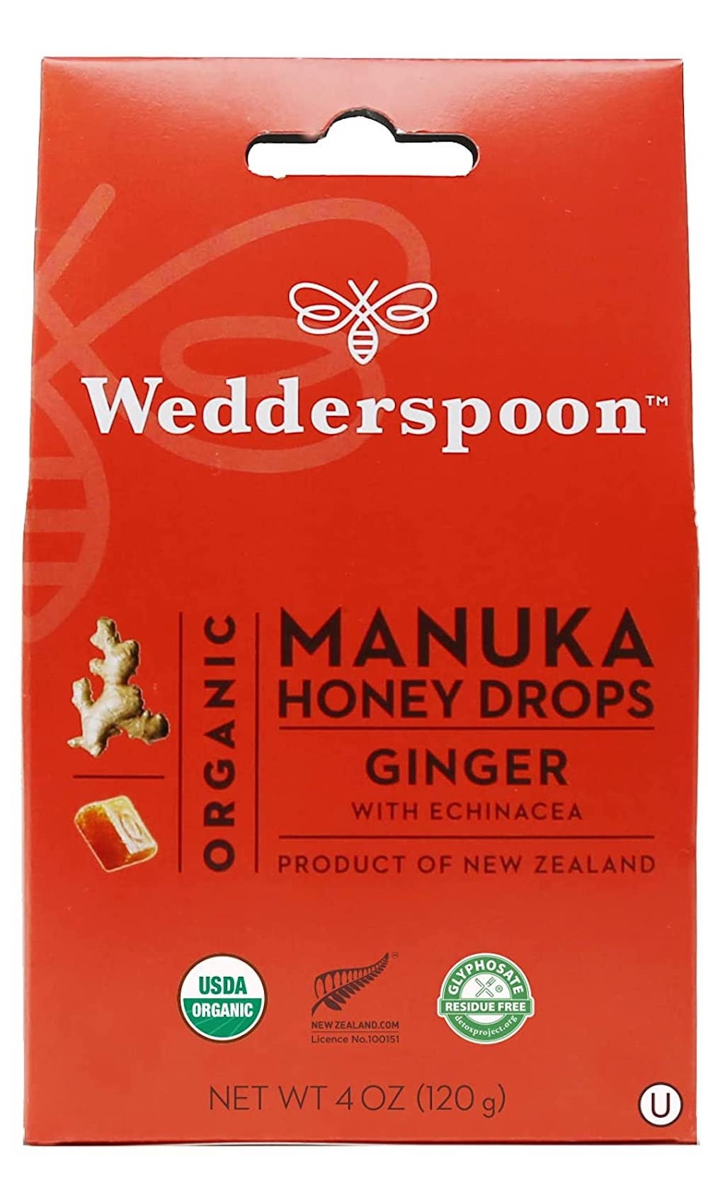 Wedderspoon Organic Manuka Honey Drops