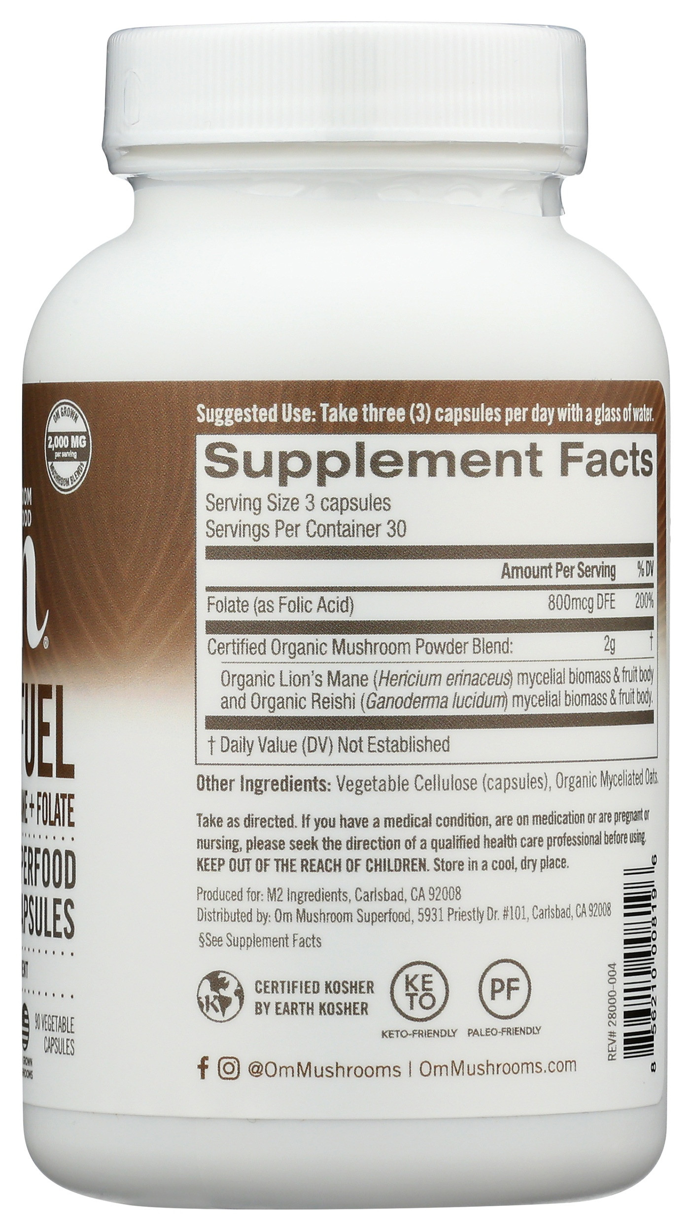 OM Brain Fuel Mushroom Capsules