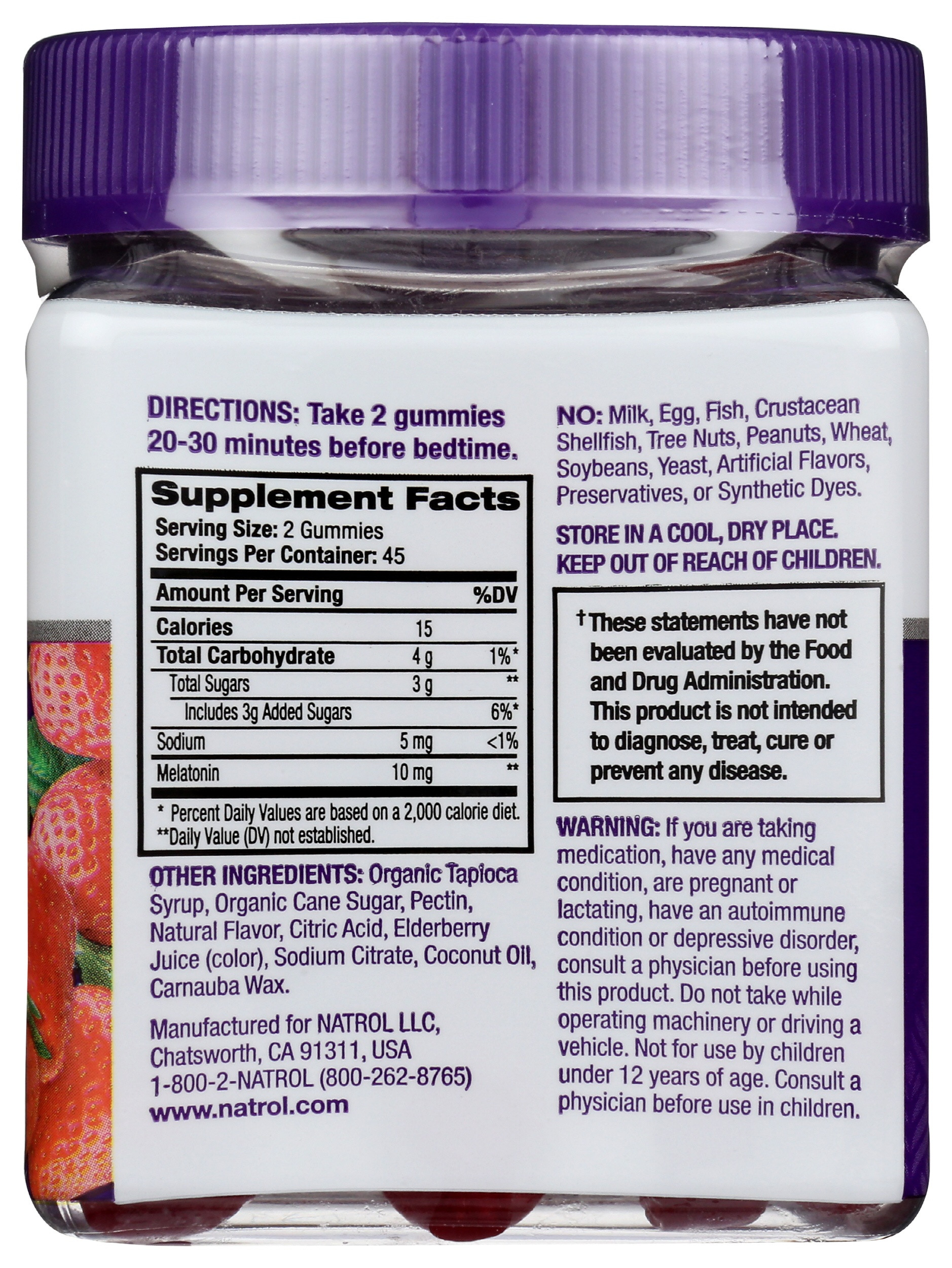 Natrol Melatonin 10mg Sleep Aid Gummies