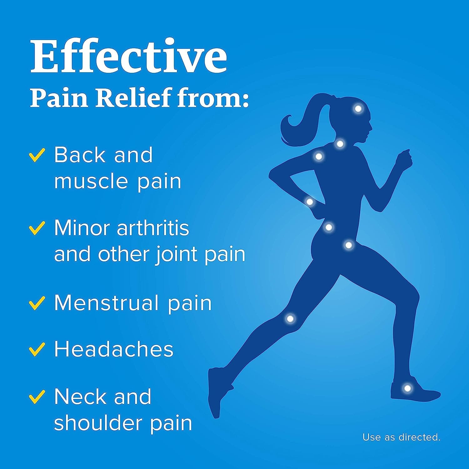 Aleve Naproxen Sodium Pain Reliever Caplets, 220 mg