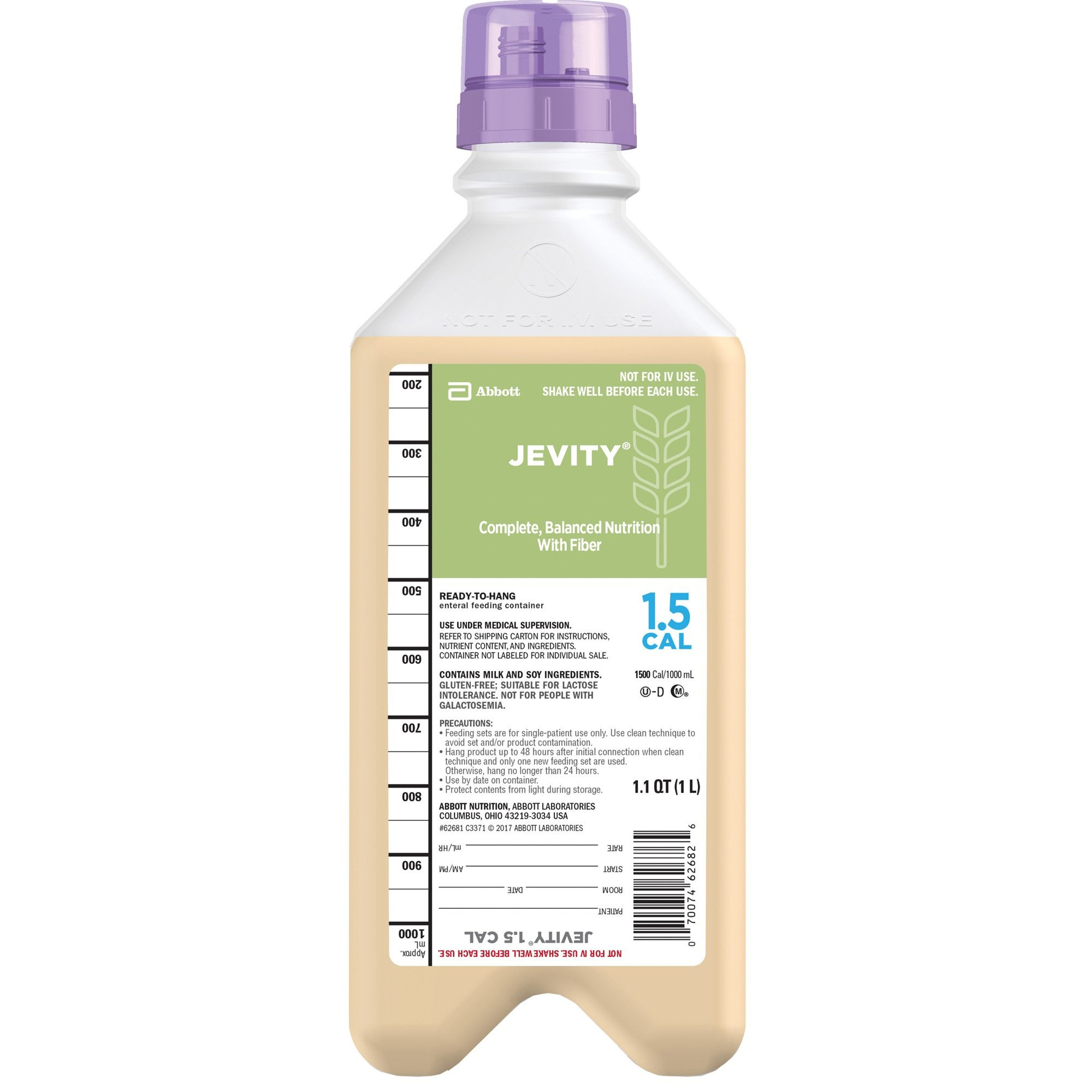 Jevity 1.5 Cal Tube Feeding Formula