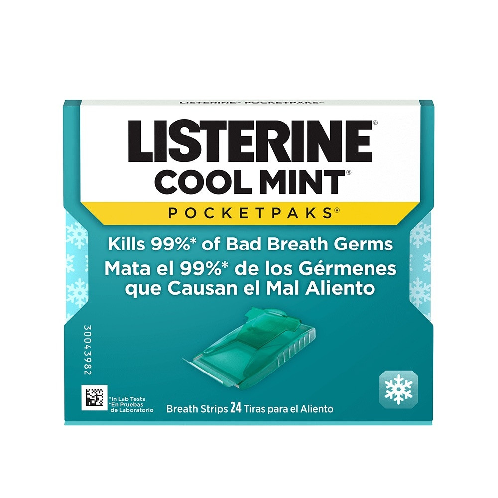 Listerine Pocketpaks Breathe Strips, Cool Mint Flavor