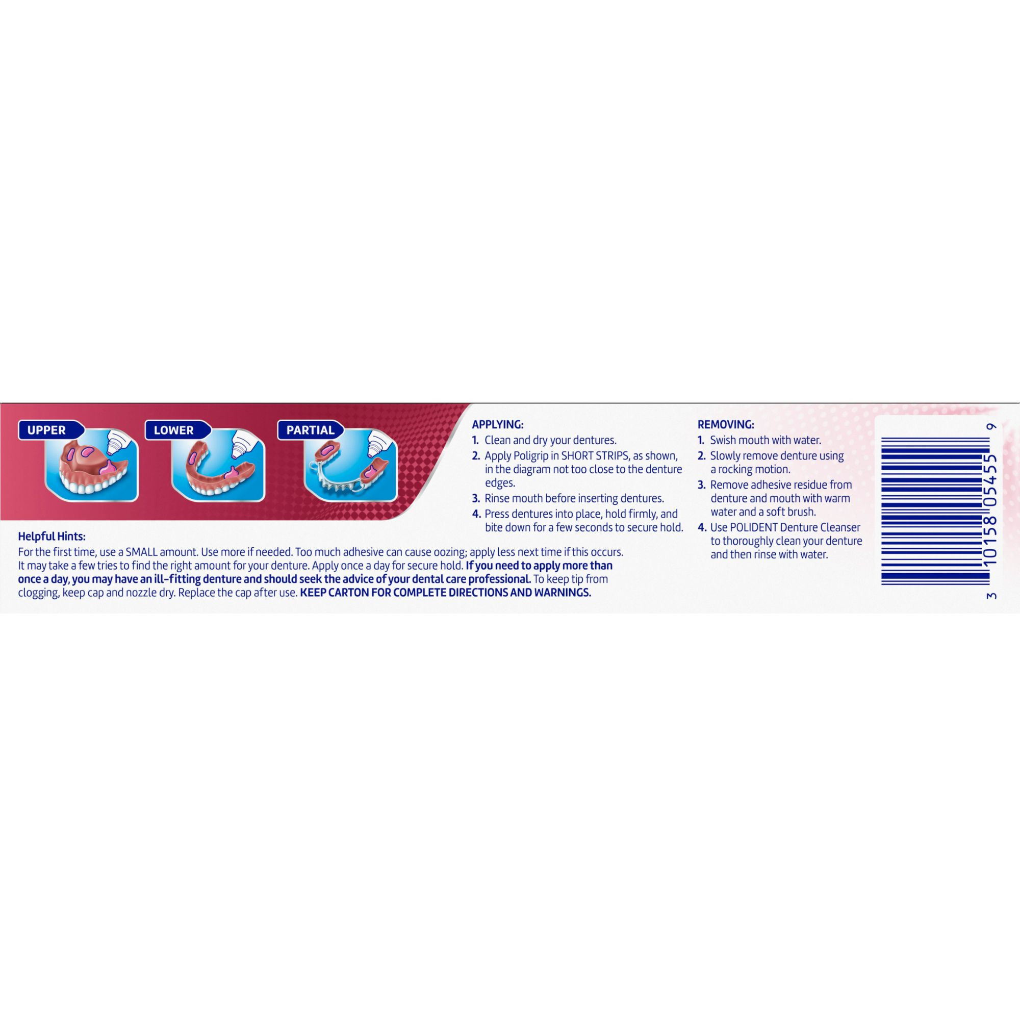 Super Poligrip Original Denture Adhesive Cream