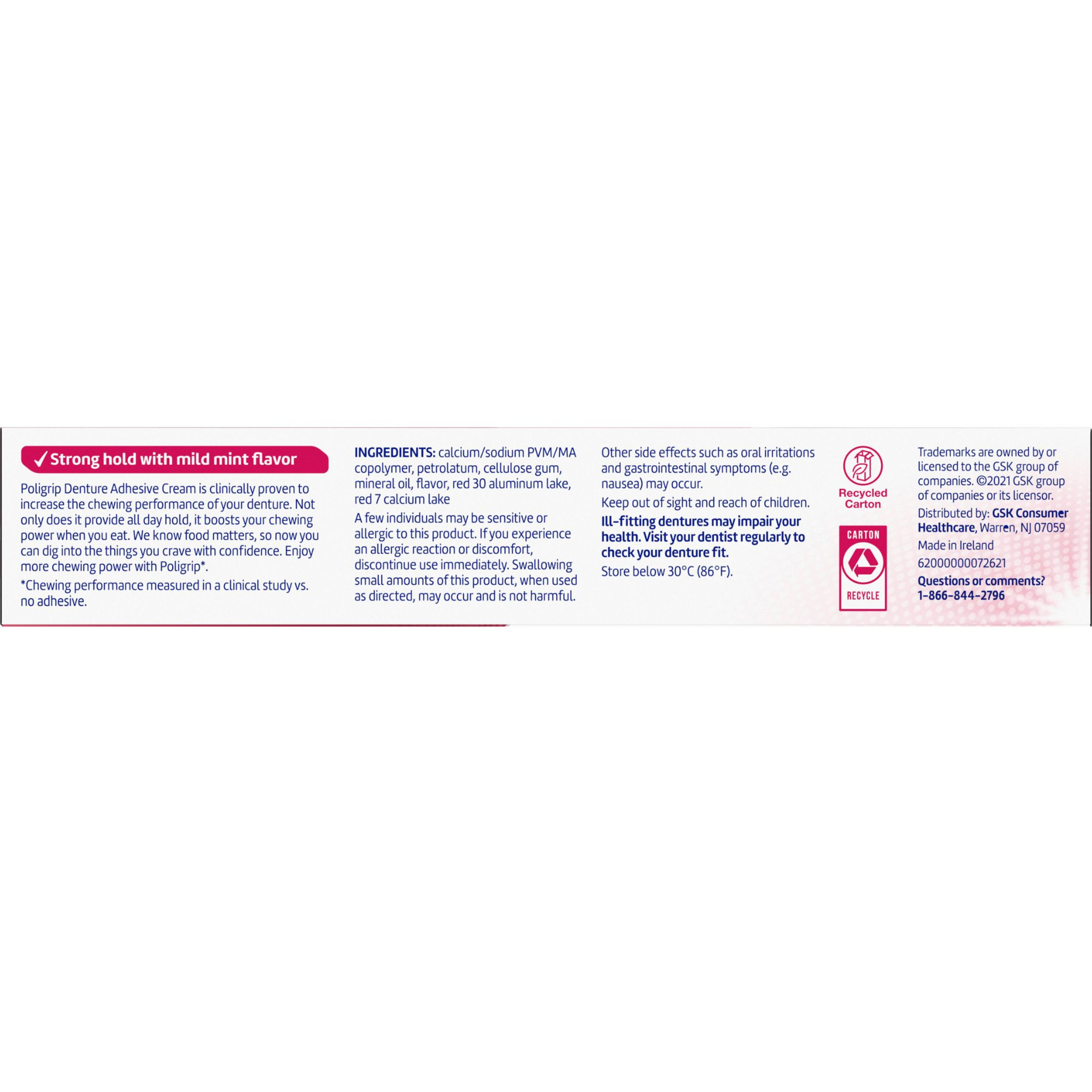 Super Poligrip Original Denture Adhesive Cream