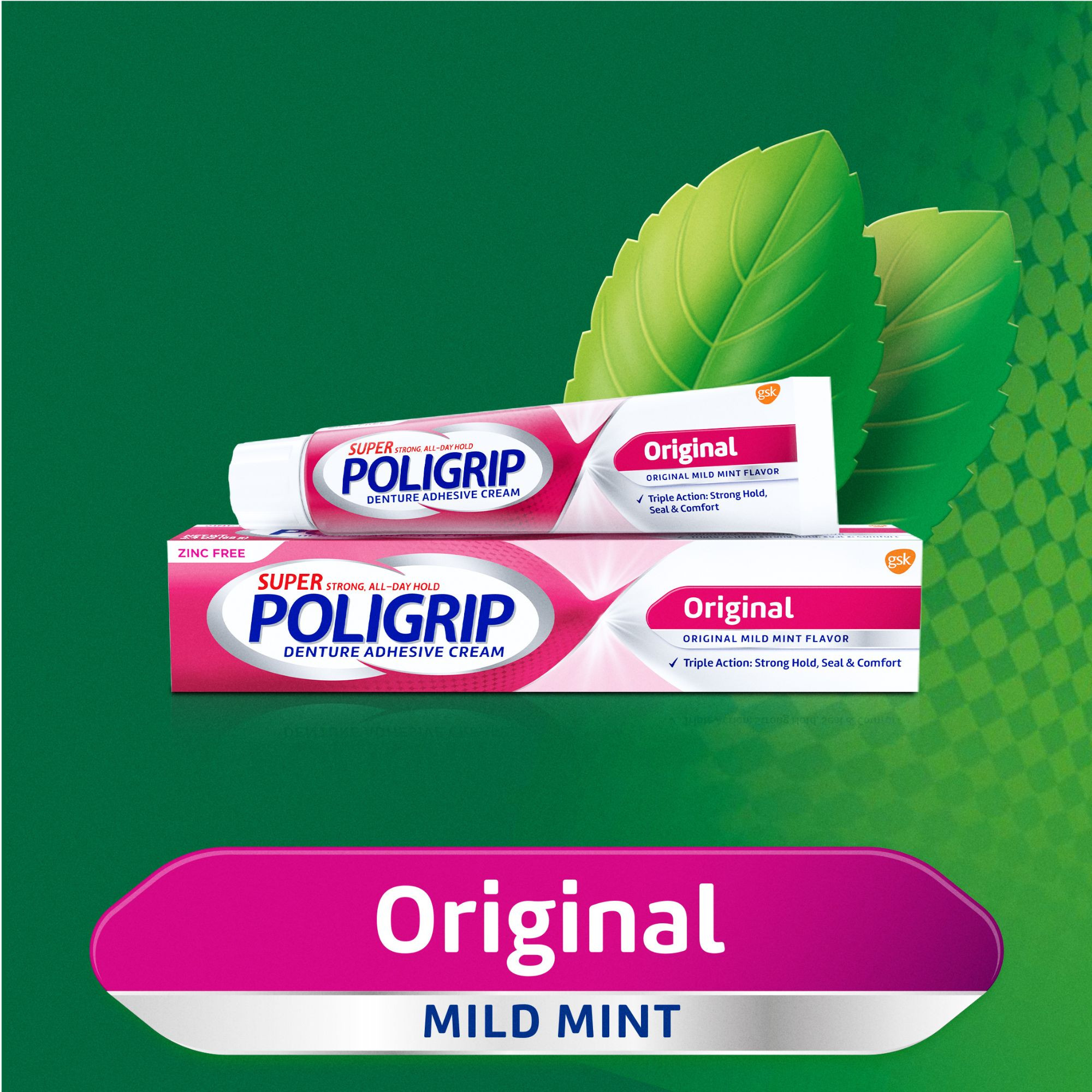 Super Poligrip Original Denture Adhesive Cream