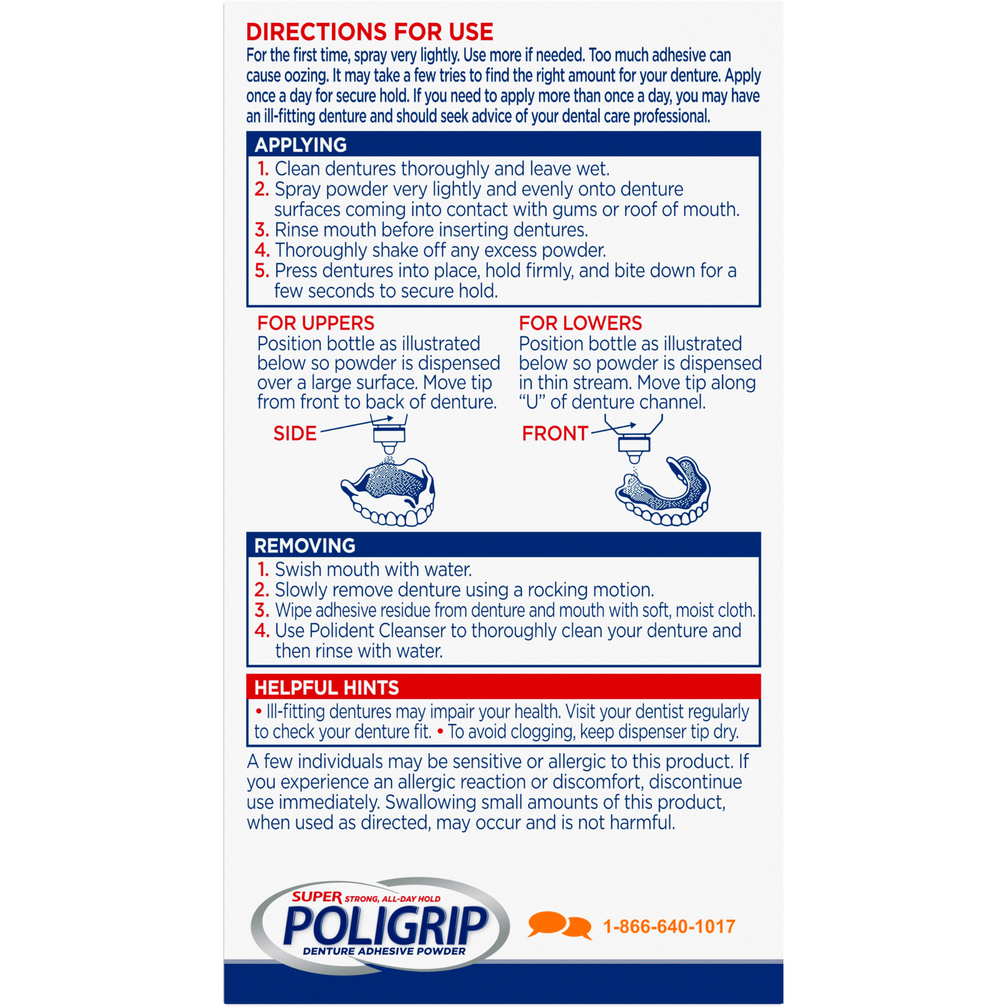 Super Poligrip Extra Strength Denture Adhesive Powder