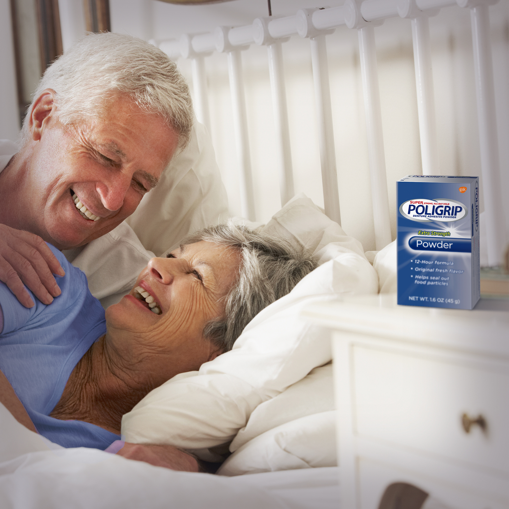 Super Poligrip Extra Strength Denture Adhesive Powder