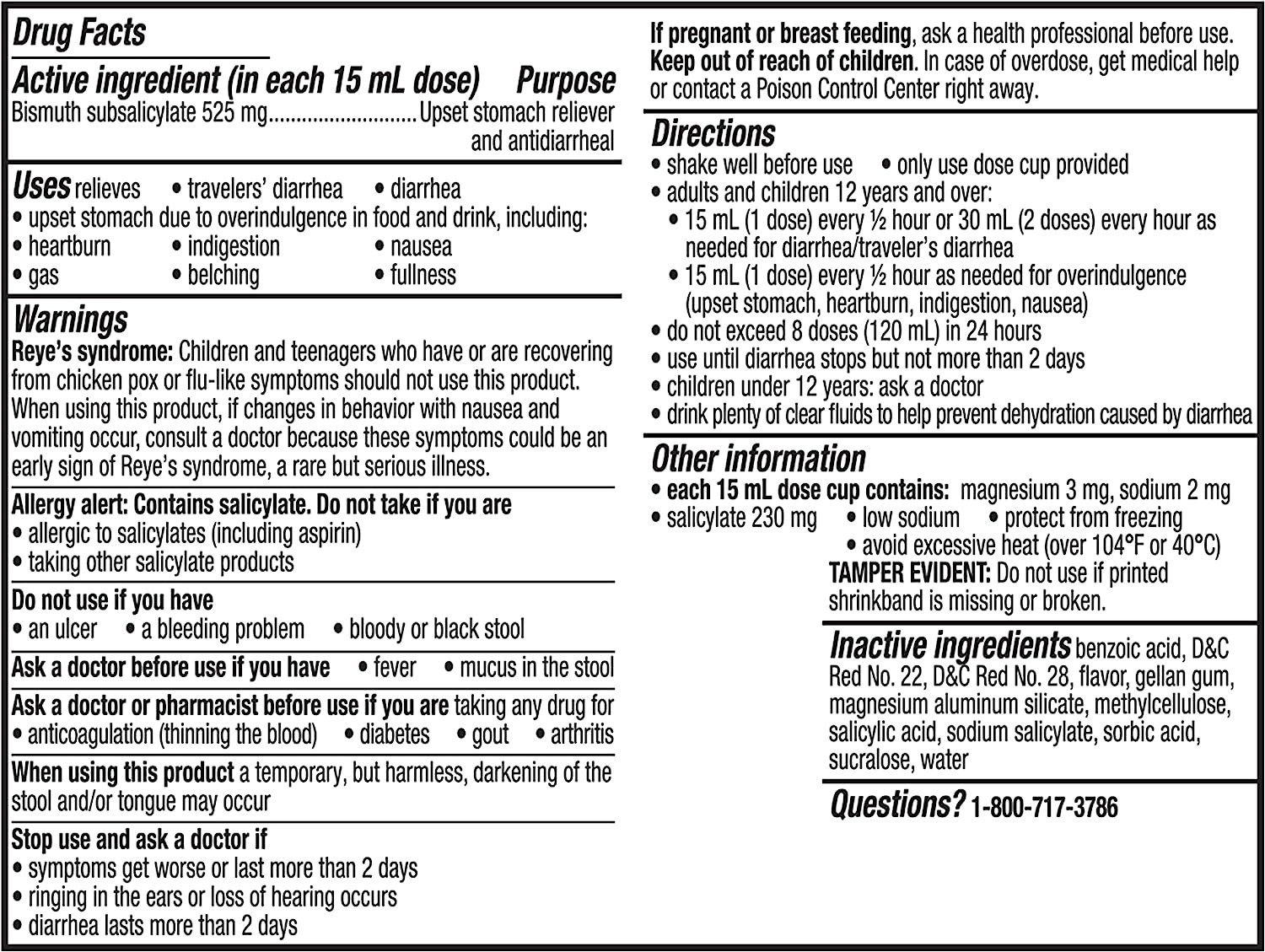 Pepto Bismol Ultra Liquid