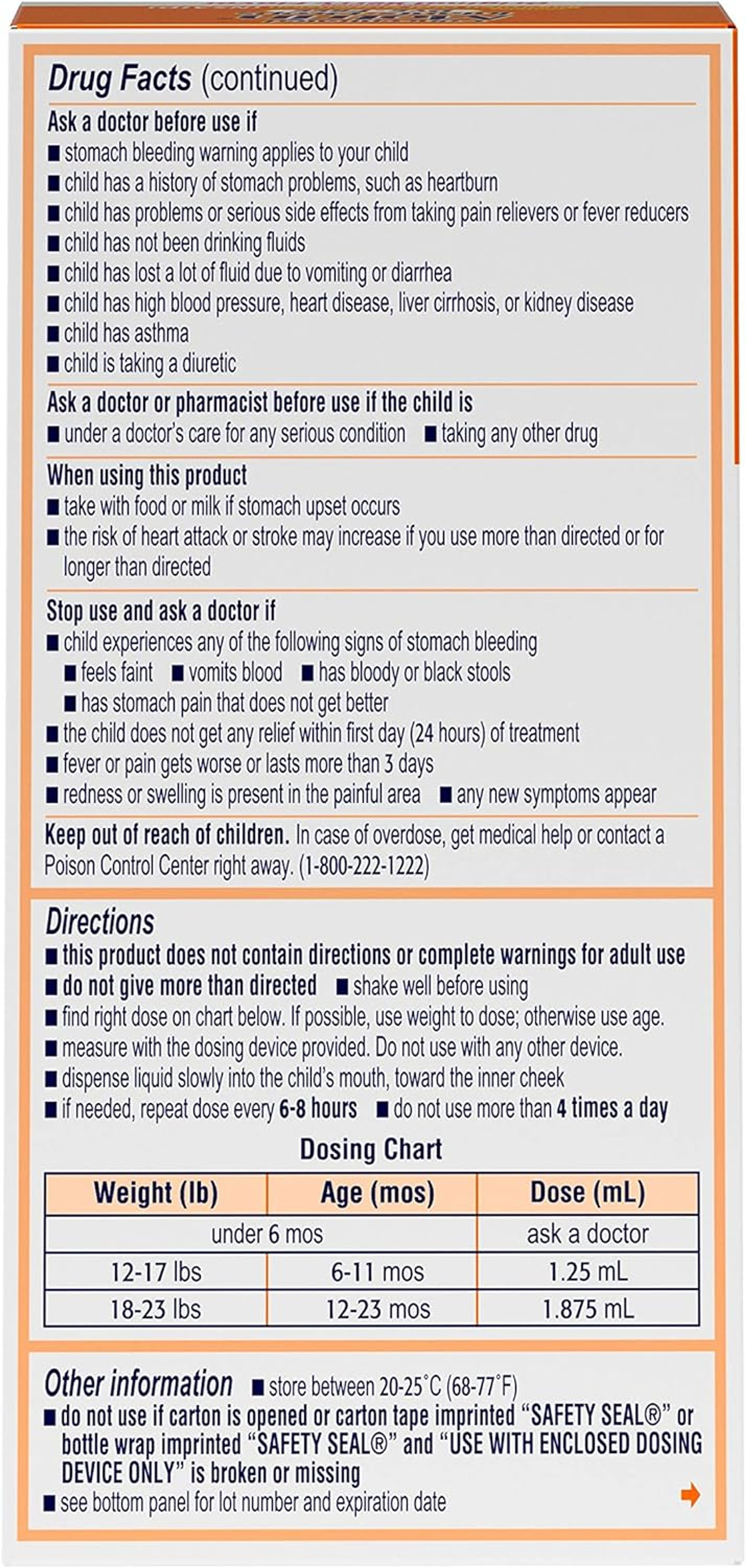 Motrin Concentrated Infant Drops