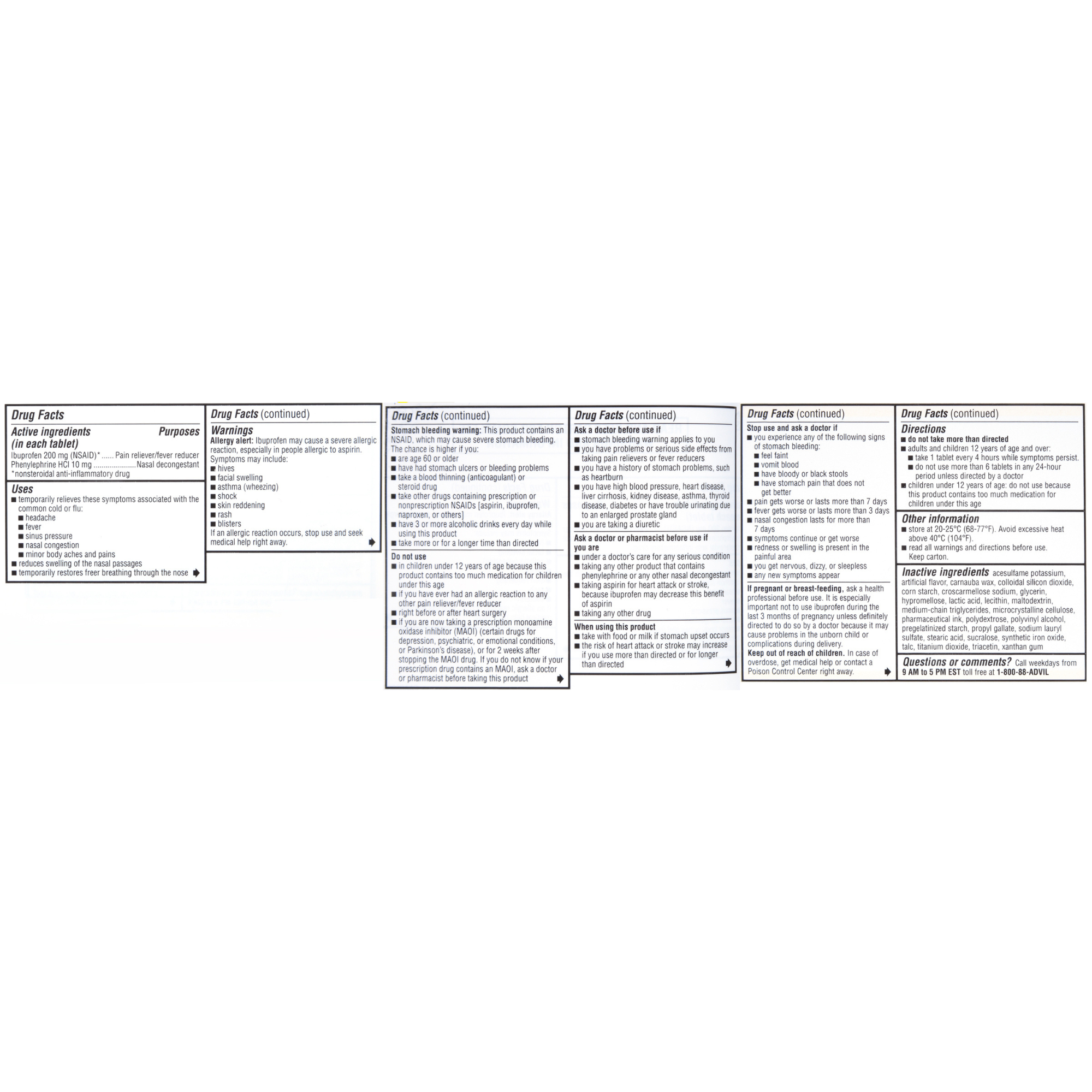 Advil Sinus Congestion and Pain