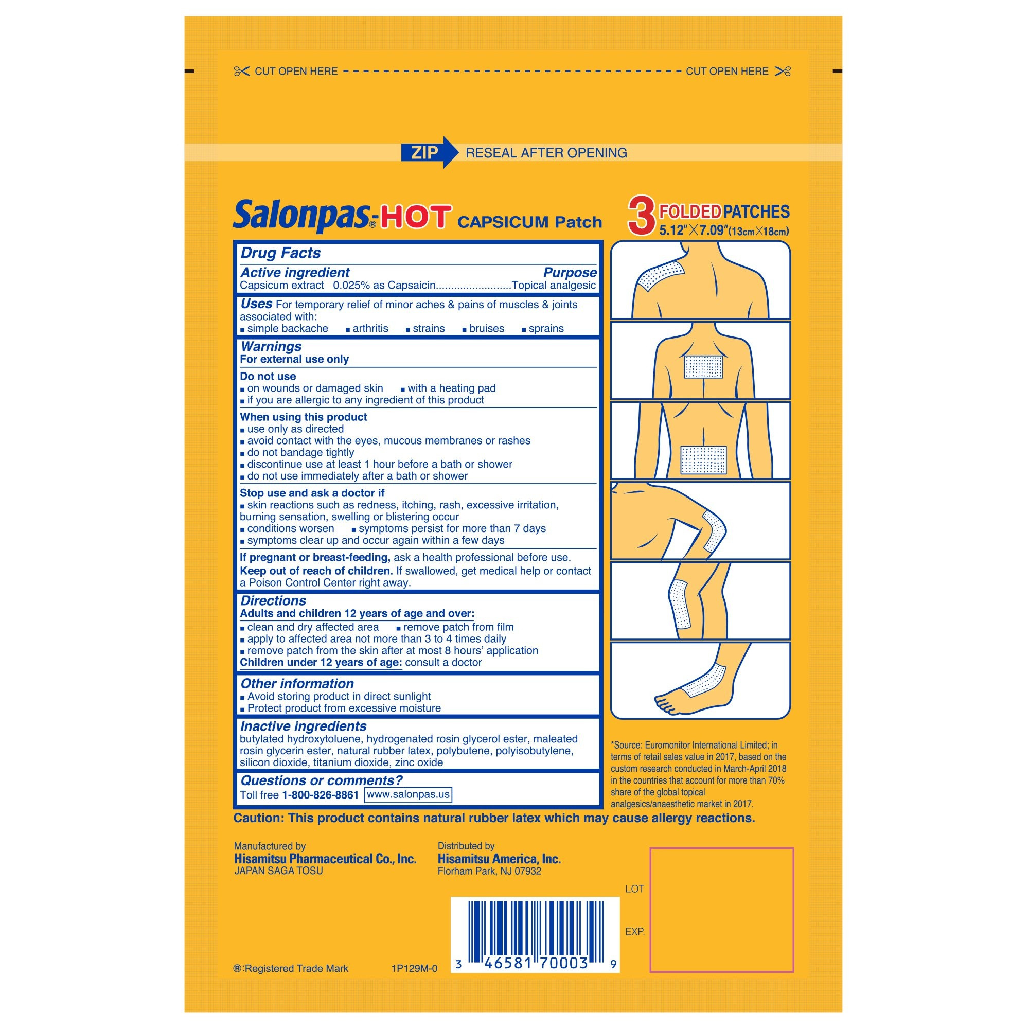 Salonpas Hot Capsicum Patches