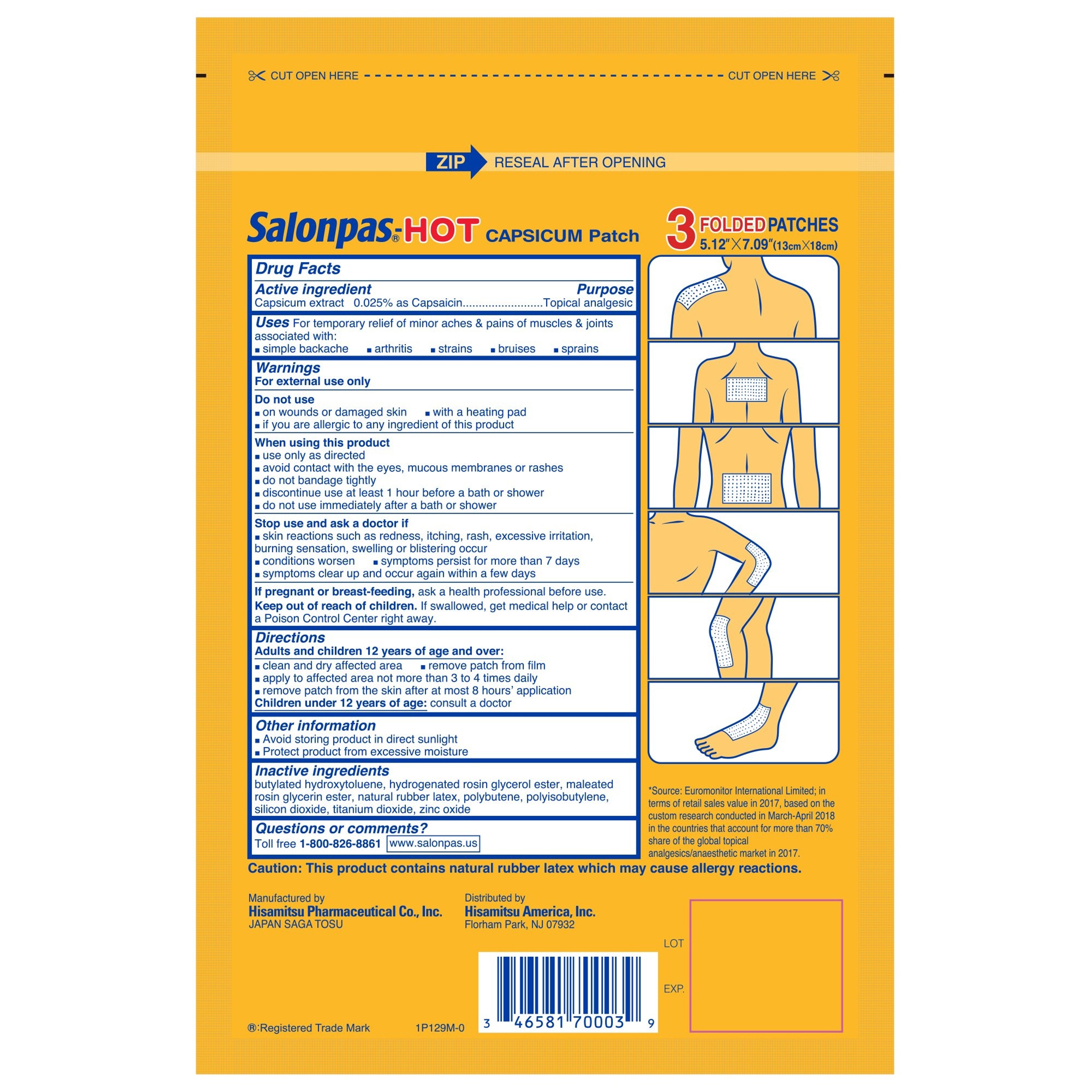 Salonpas Hot Capsicum Patches