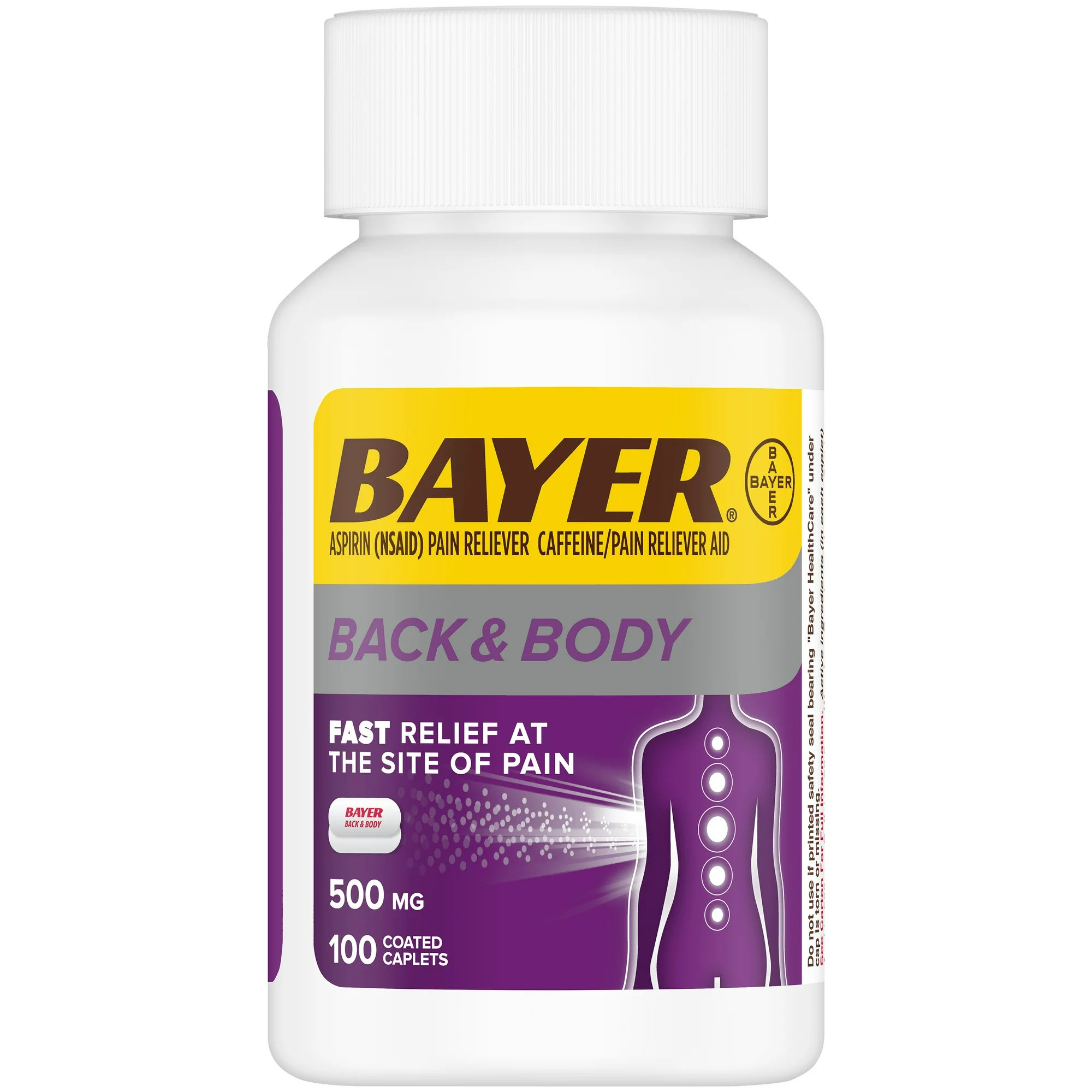 Bayer Back & Body Extra Strength Aspirin With Caffeine