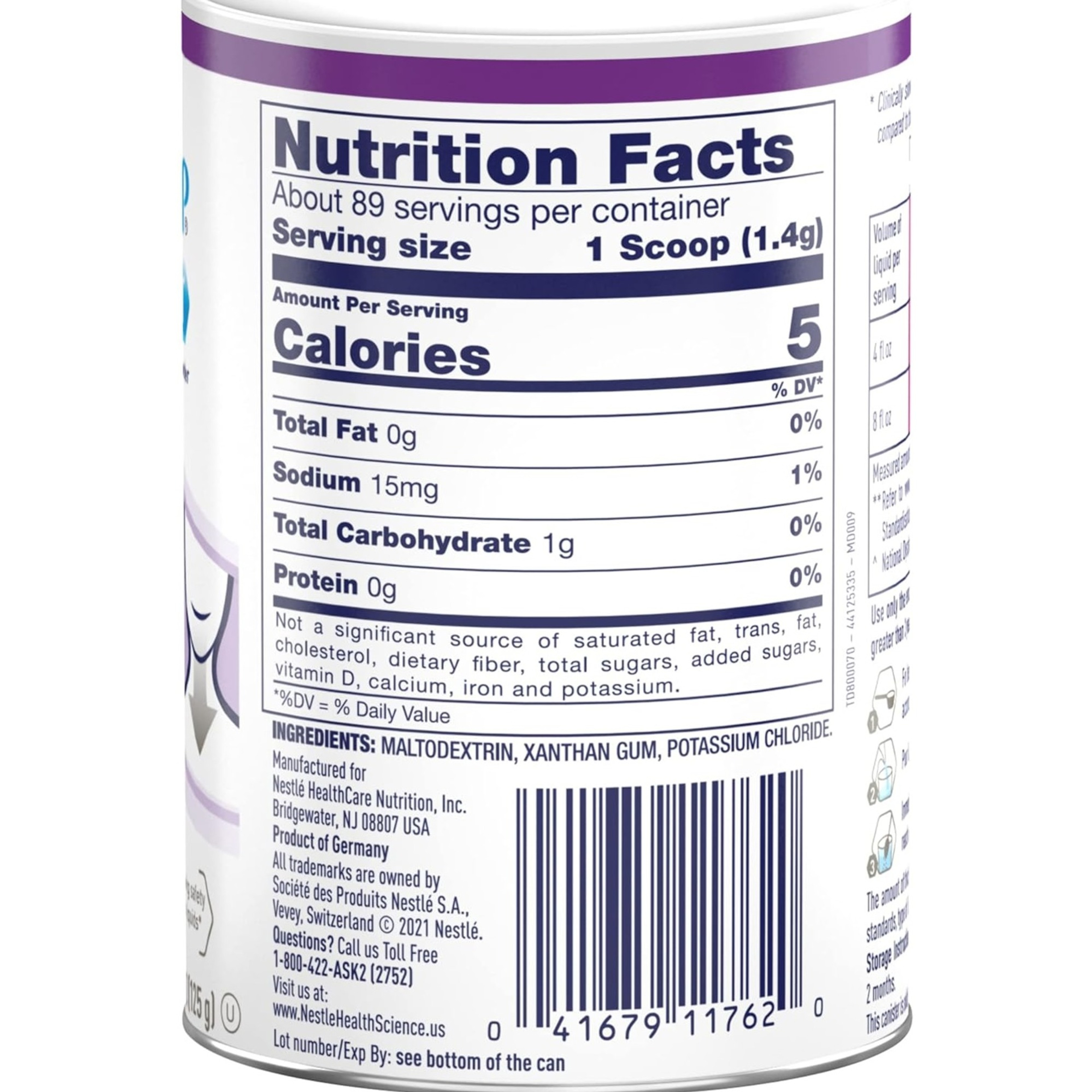 Resource Thickenup Clear Instant Food and Beverage Thickener