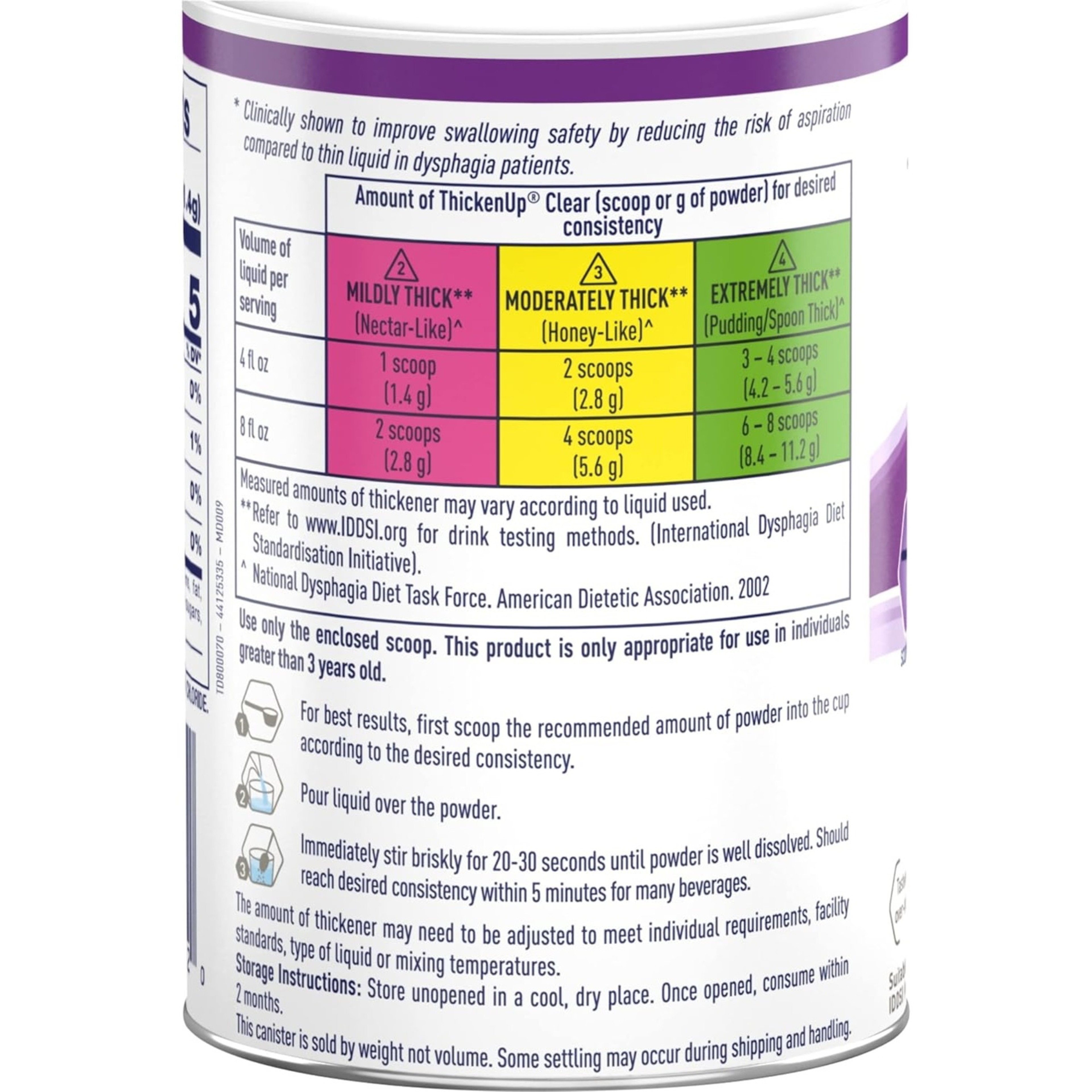 Resource Thickenup Clear Instant Food and Beverage Thickener