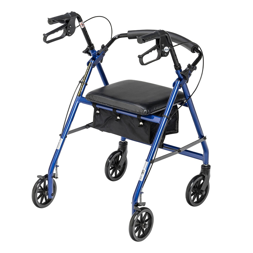 Drive Aluminum Rollator, 6" Casters