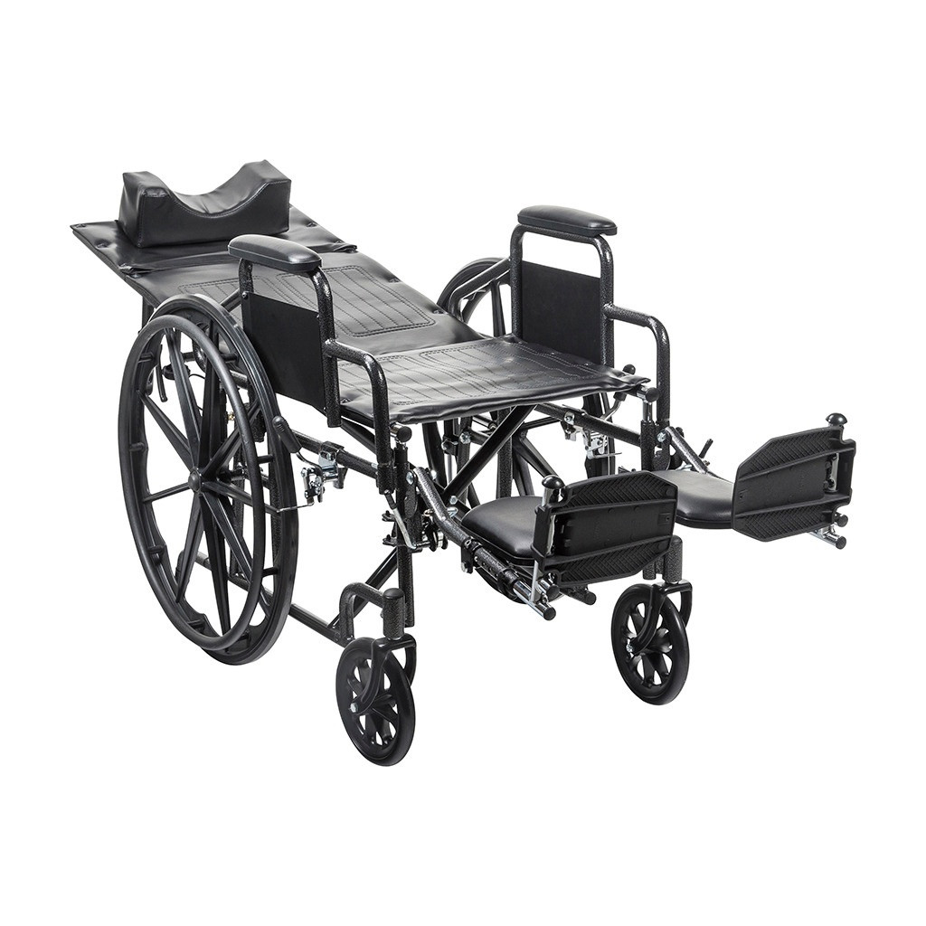 Drive Silver Sport Recliner, Detachable Full Arm