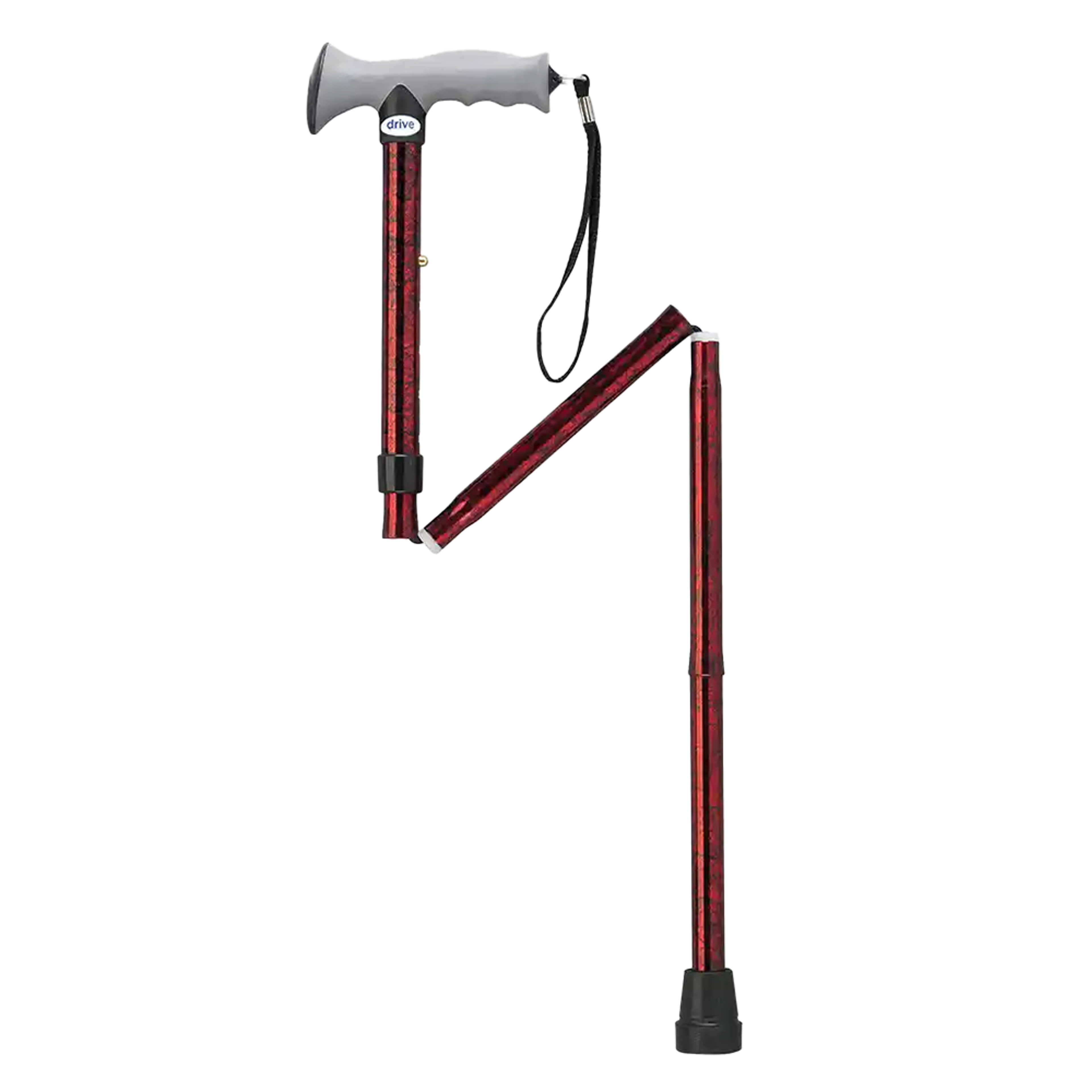 Drive Aluminum Folding Canes with Gel Grip, Height Adjustable