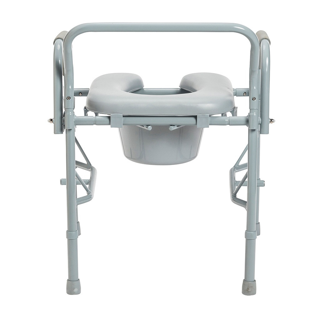 Drive Drop Arm Steel Commode