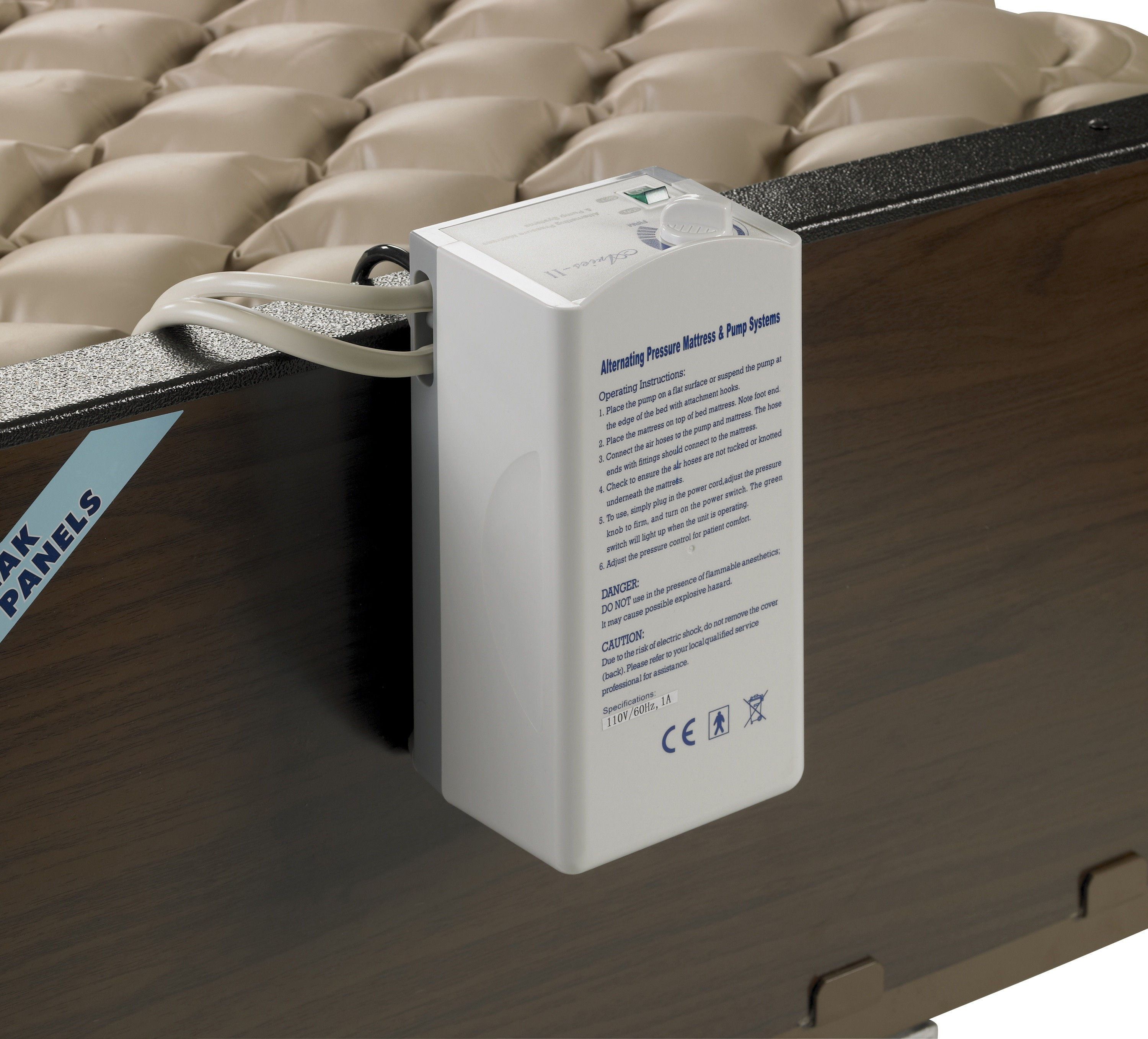 Drive Med-Aire Variable Pressure Pump & Pad with End Flaps System