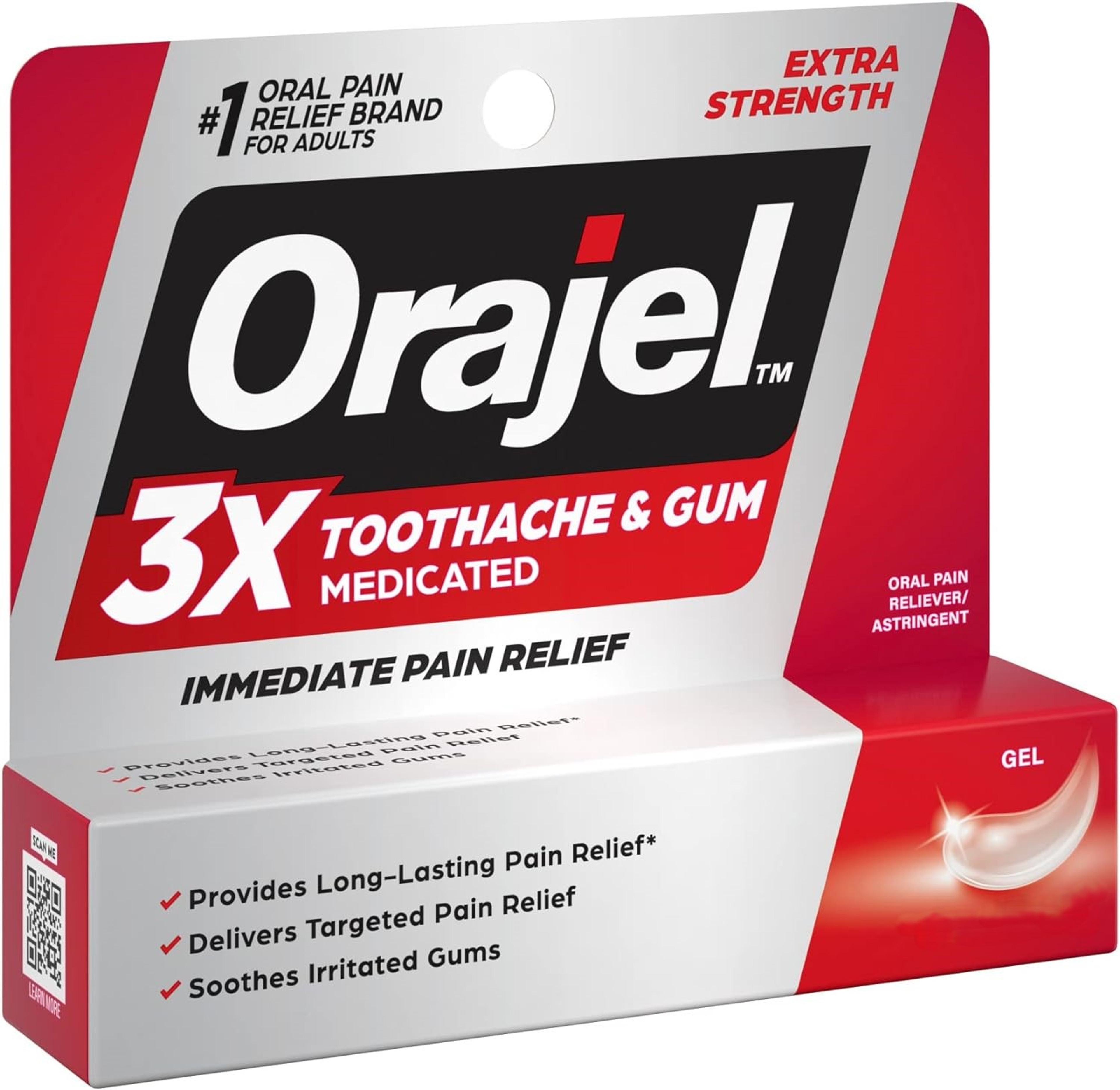 Orajel 3X Medicated For Toothache & Gum Gel