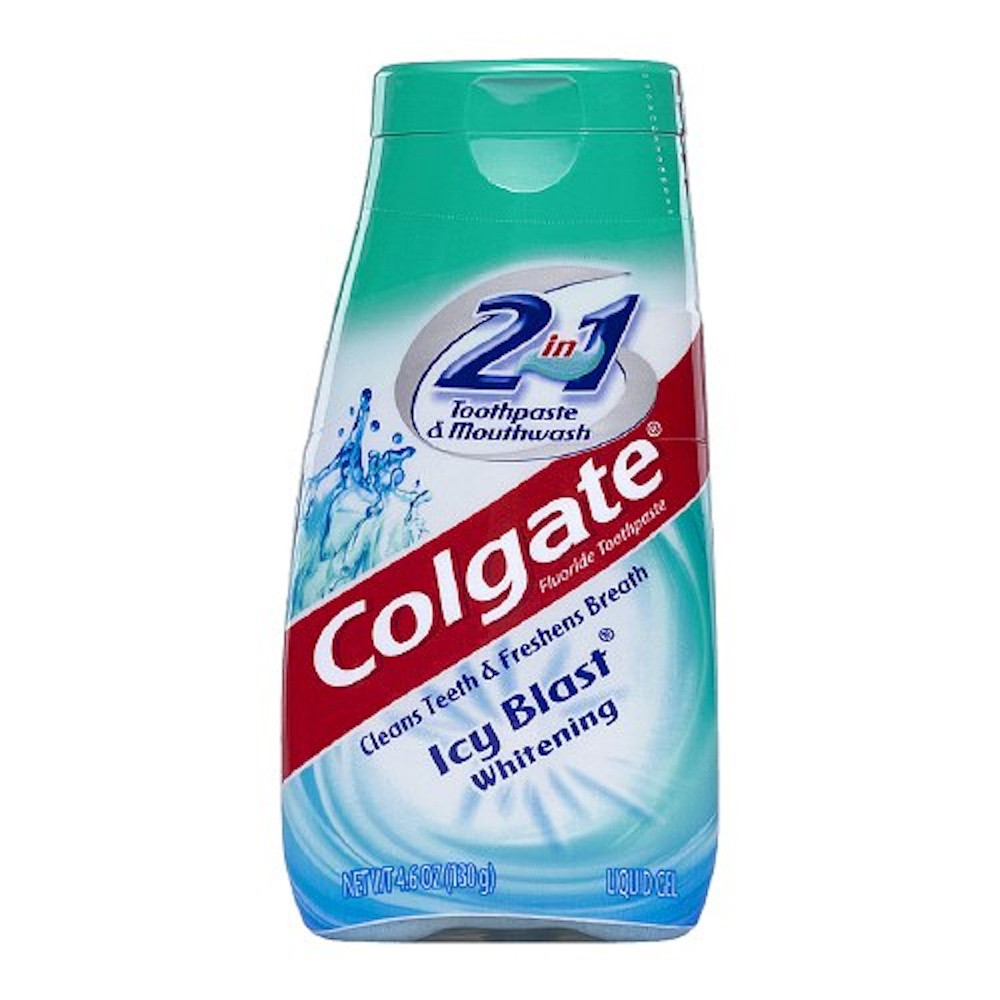 Colgate 2 in 1 Toothpaste & Mouthwash, Icy Blast Whitening