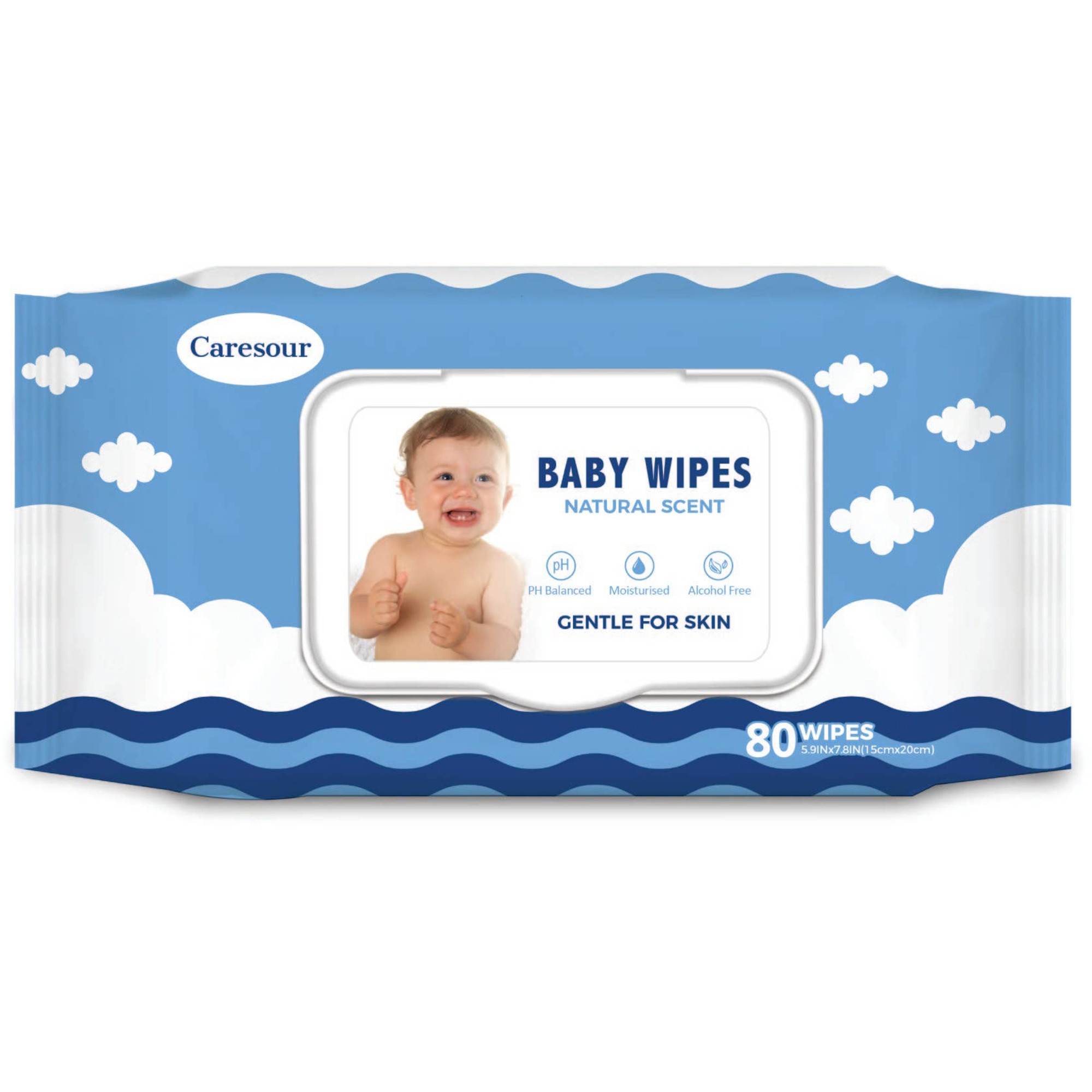 CareSour Baby Wipes, Natural Scent