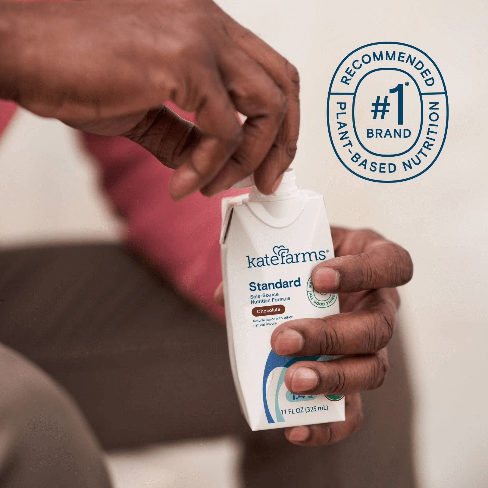 Kate Farms Standard 1.4 Sole-Source Nutrition Formula, Chocolate, 11 oz.