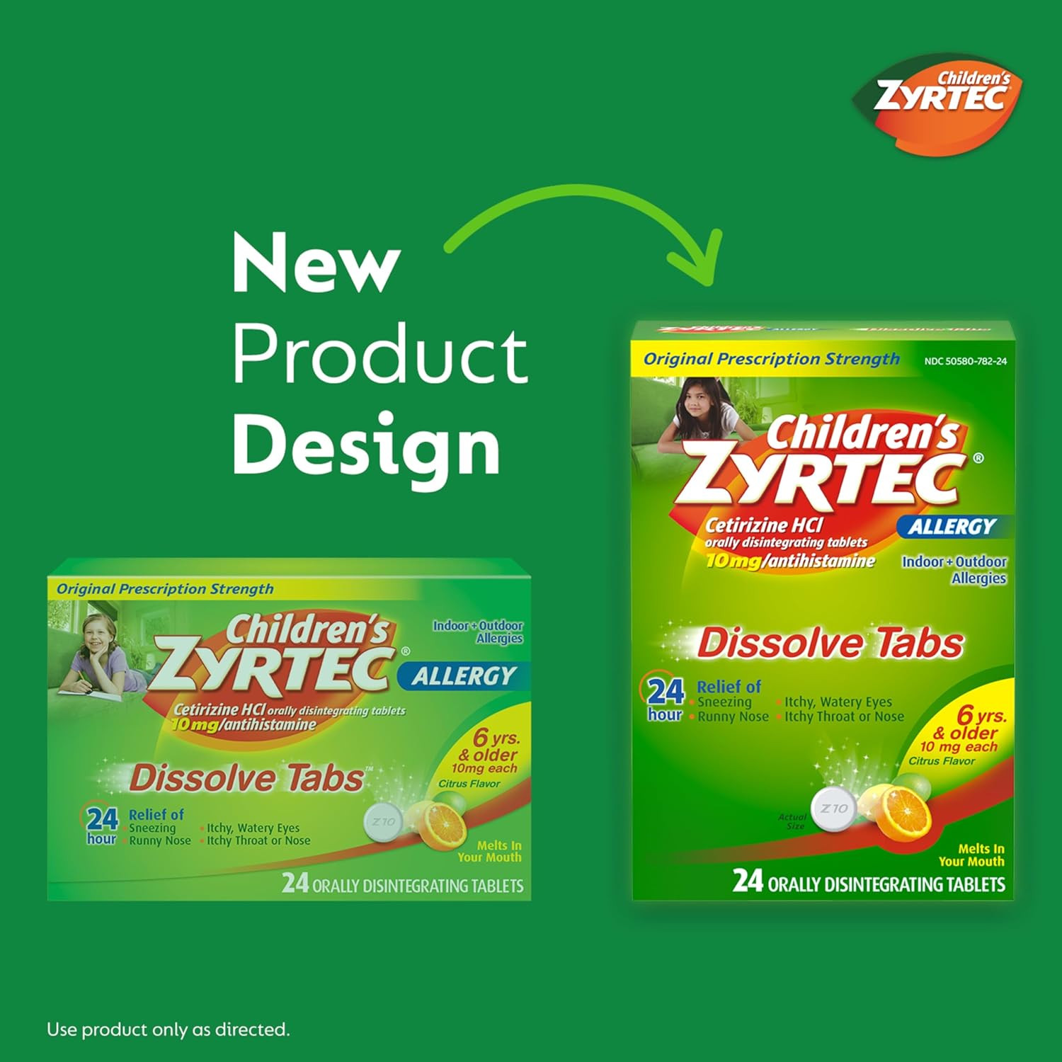 Zyrtec Children's 10mg Dissolve Tabs