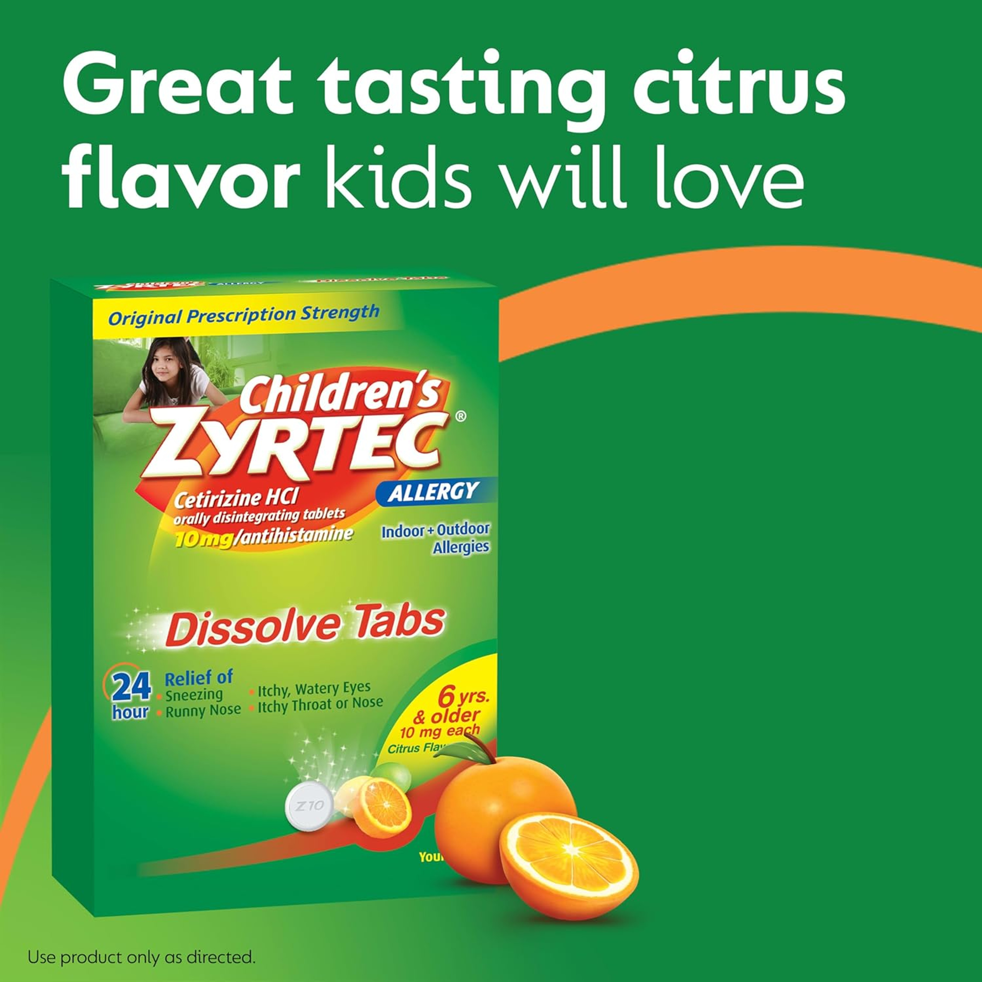 Zyrtec Children's 10mg Dissolve Tabs
