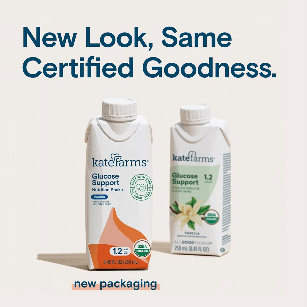 Kate Farms 1.2 Glucose Support Nutritional Shake, Vanilla, 8.45 oz.