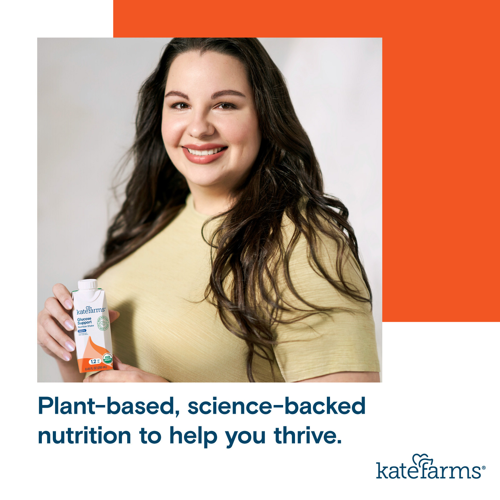 Kate Farms 1.2 Glucose Support Nutritional Shake, Vanilla, 8.45 oz.