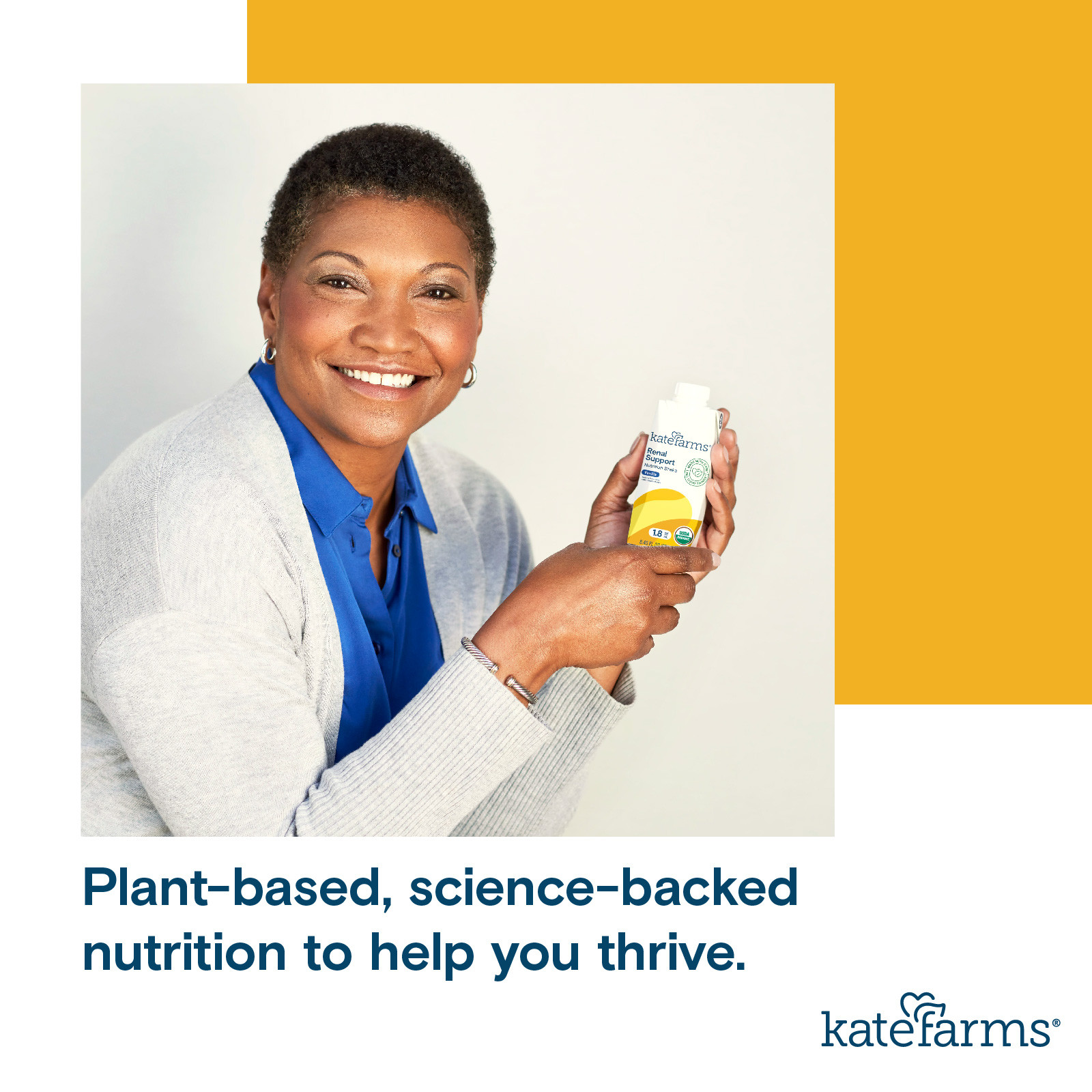 Kate Farms 1.8 Renal Support Nutritional Shake, Vanilla