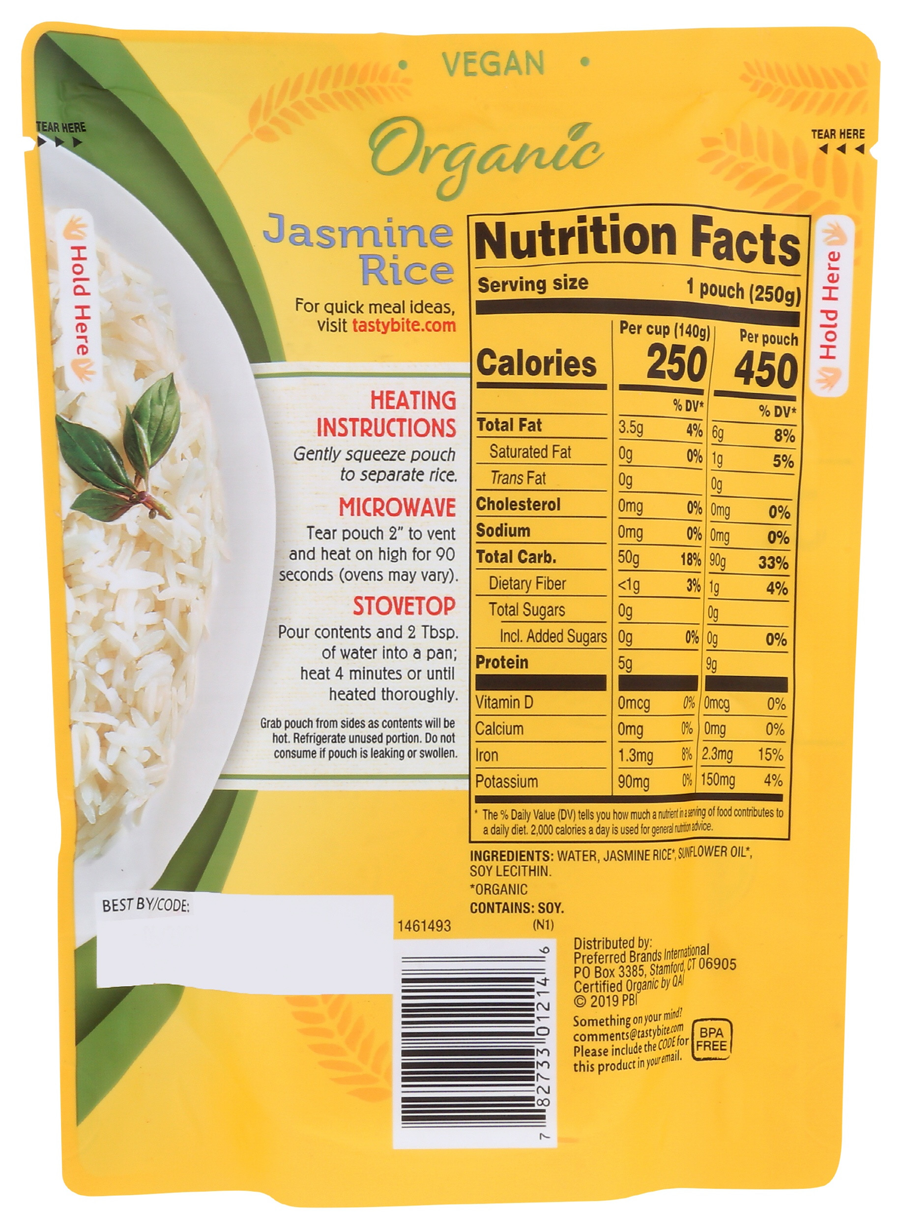Tasty Bite Organic Jasmine Rice