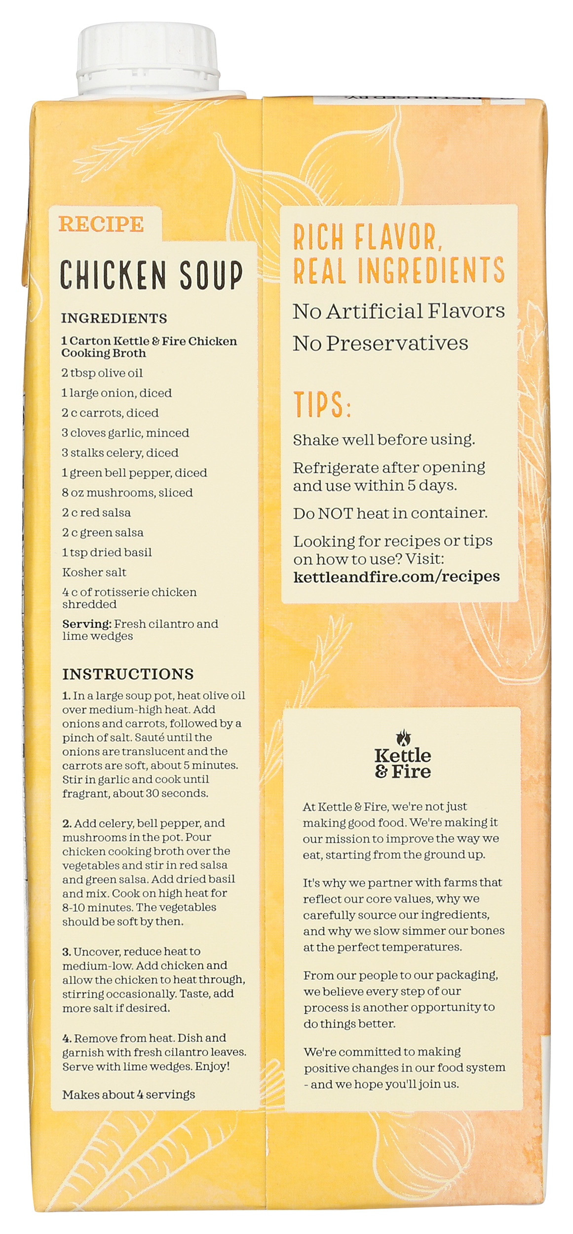 Kettle & Fire Chicken Cooking Broth