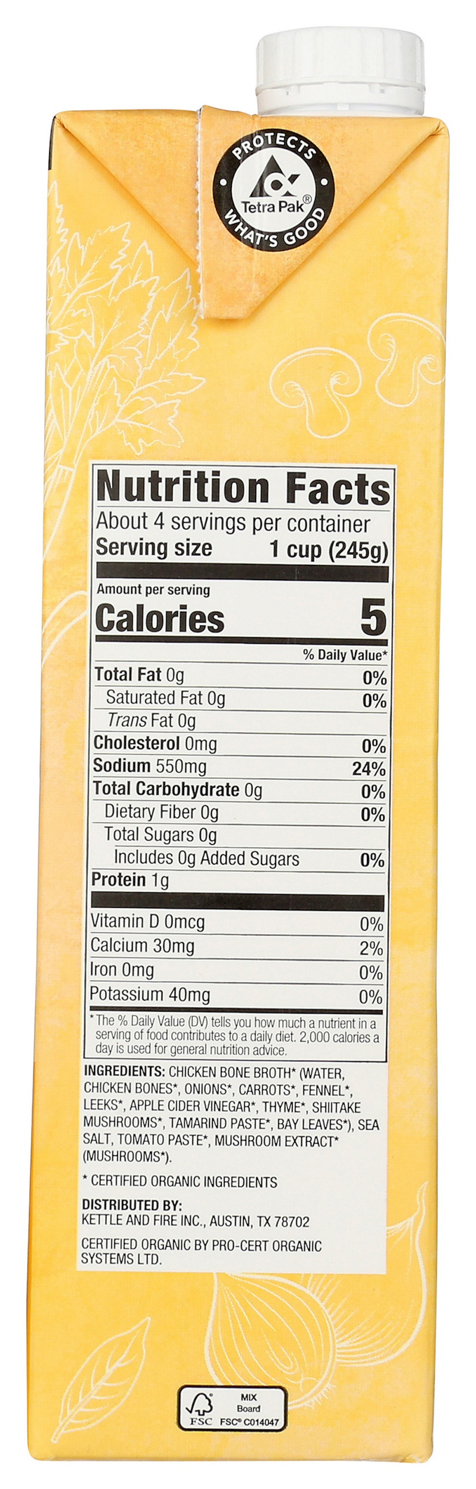 Kettle & Fire Chicken Cooking Broth