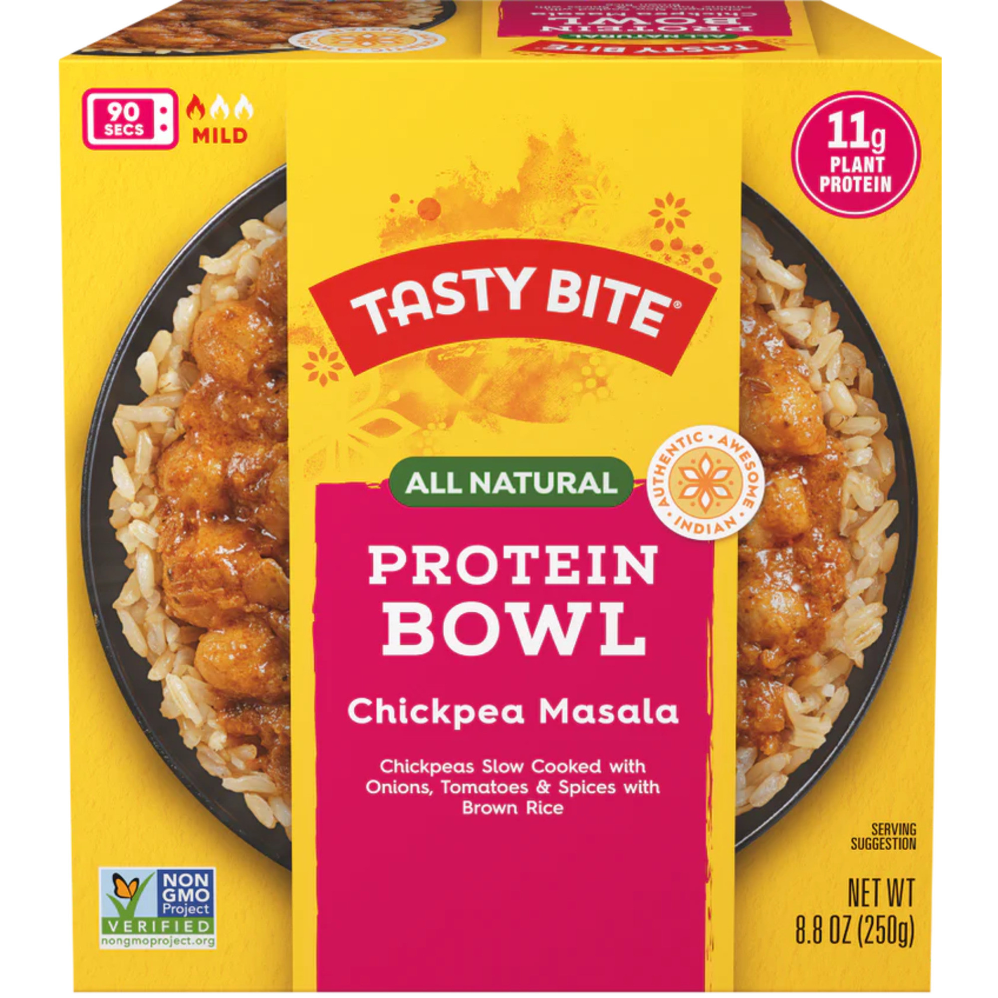 Tasty Bite All Natural Chickpeas Masala Protein Bowl